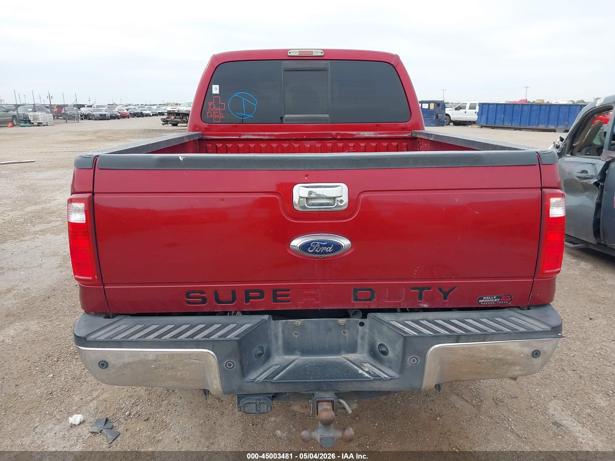2015 Ford F-250 Xl Red vin: 1FT7W2BT7FEC76266
