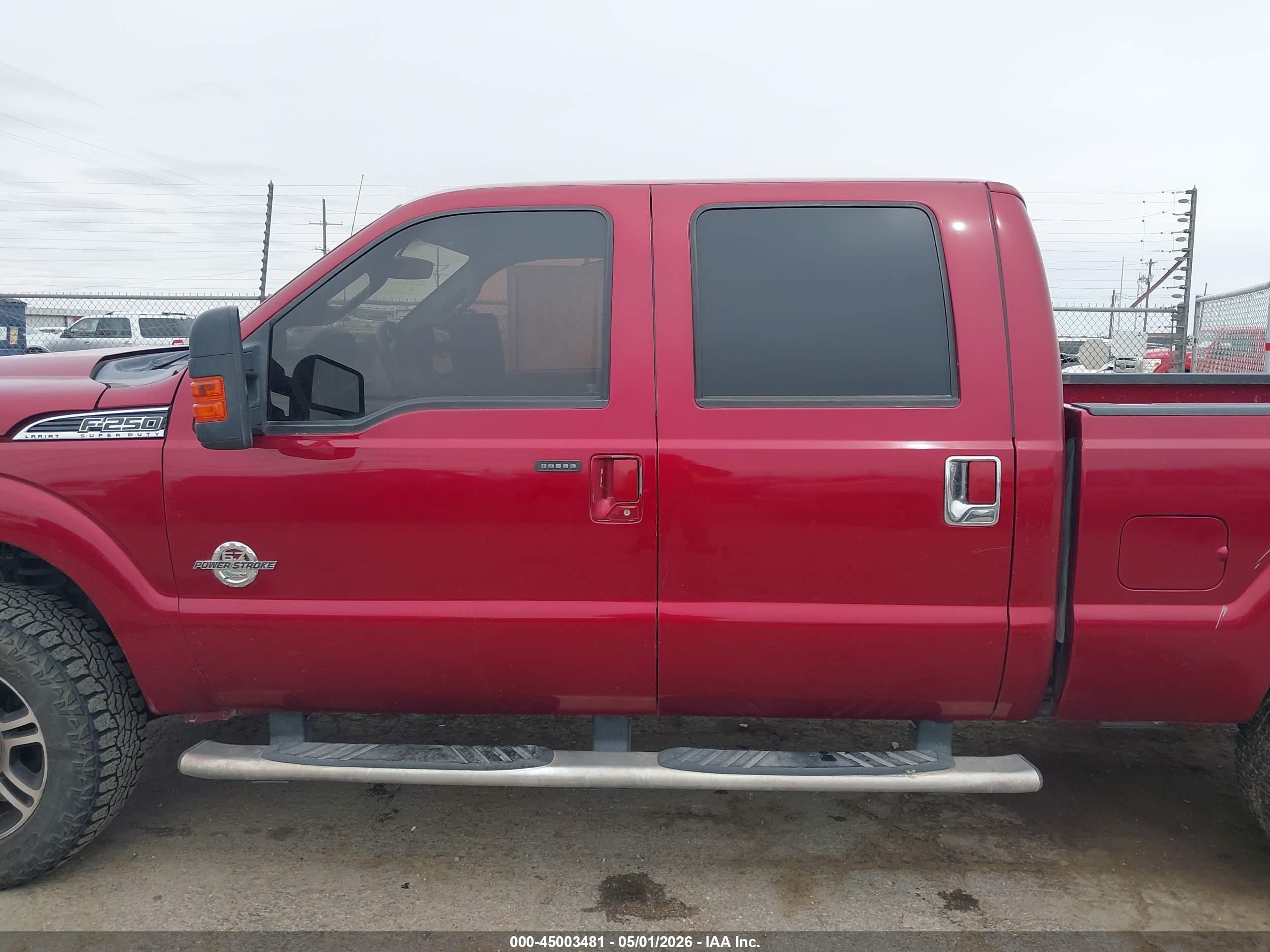 2015 Ford F-250 Xl Red vin: 1FT7W2BT7FEC76266