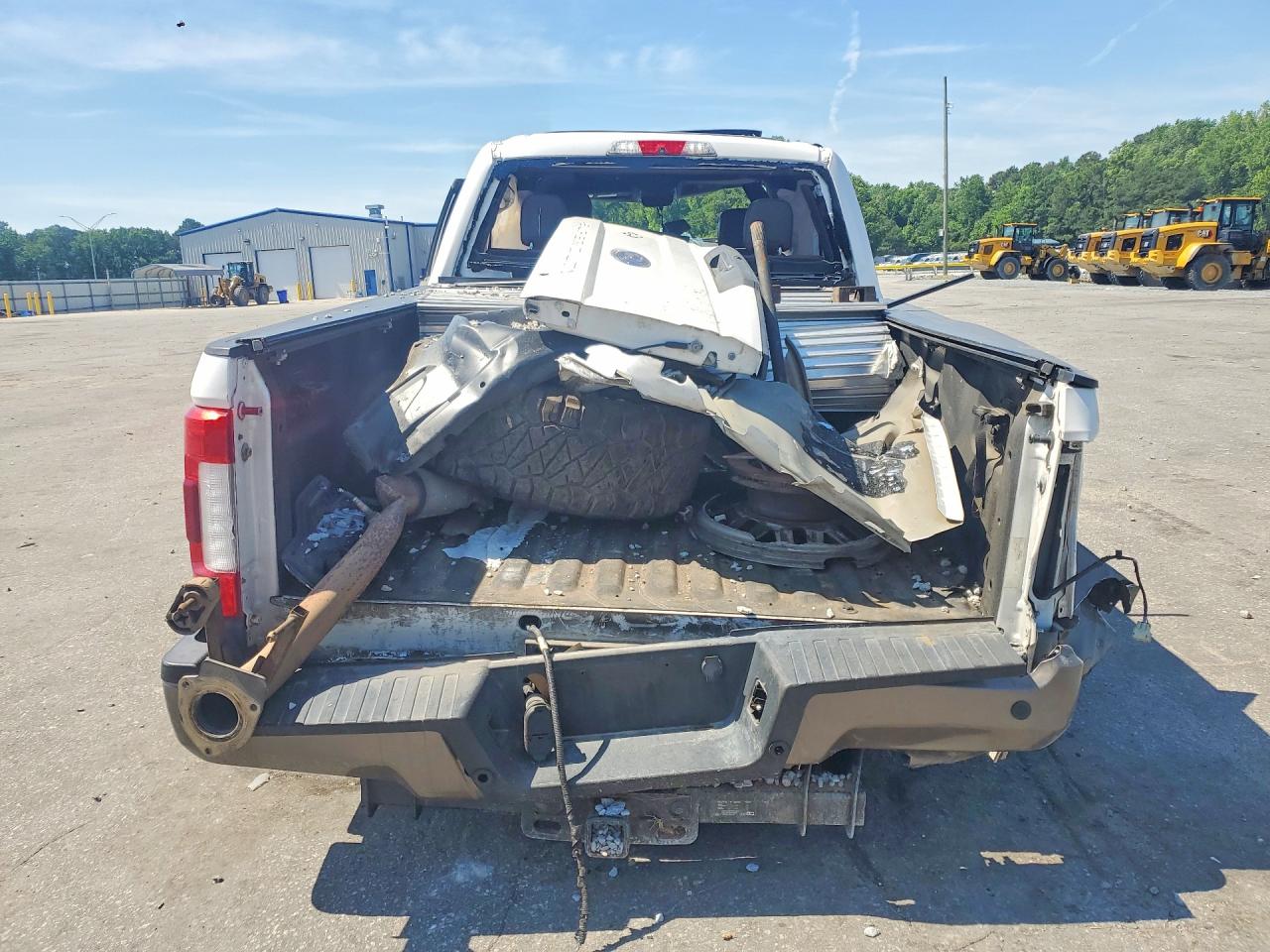 2019 Ford F250 Super Duty White vin: 1FT7W2BT7KEF46302