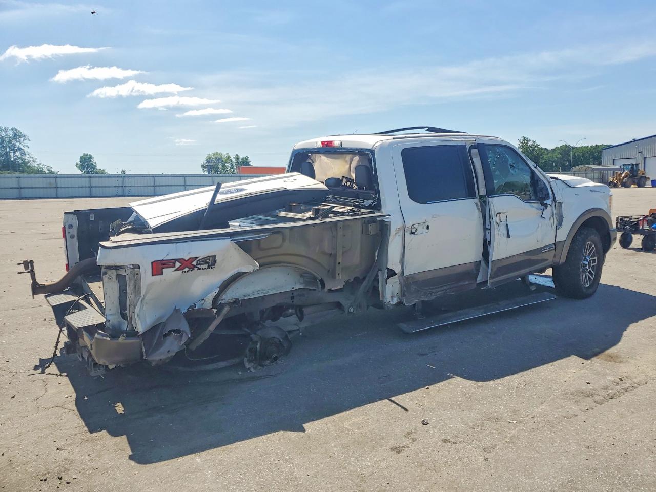 2019 Ford F250 Super Duty White vin: 1FT7W2BT7KEF46302