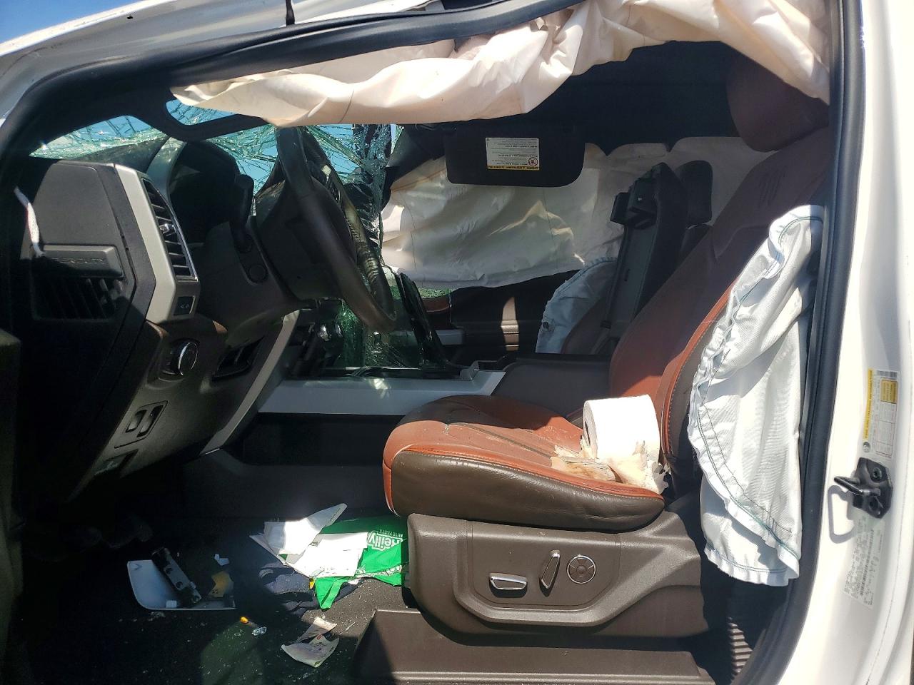 2019 Ford F250 Super Duty White vin: 1FT7W2BT7KEF46302