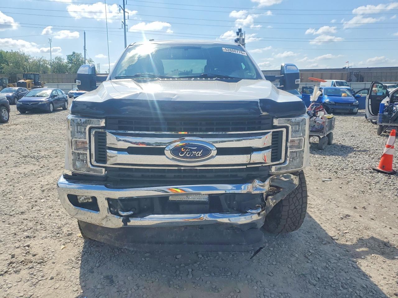 2019 Ford F250 Super Duty White vin: 1FT7W2BT7KEF67232