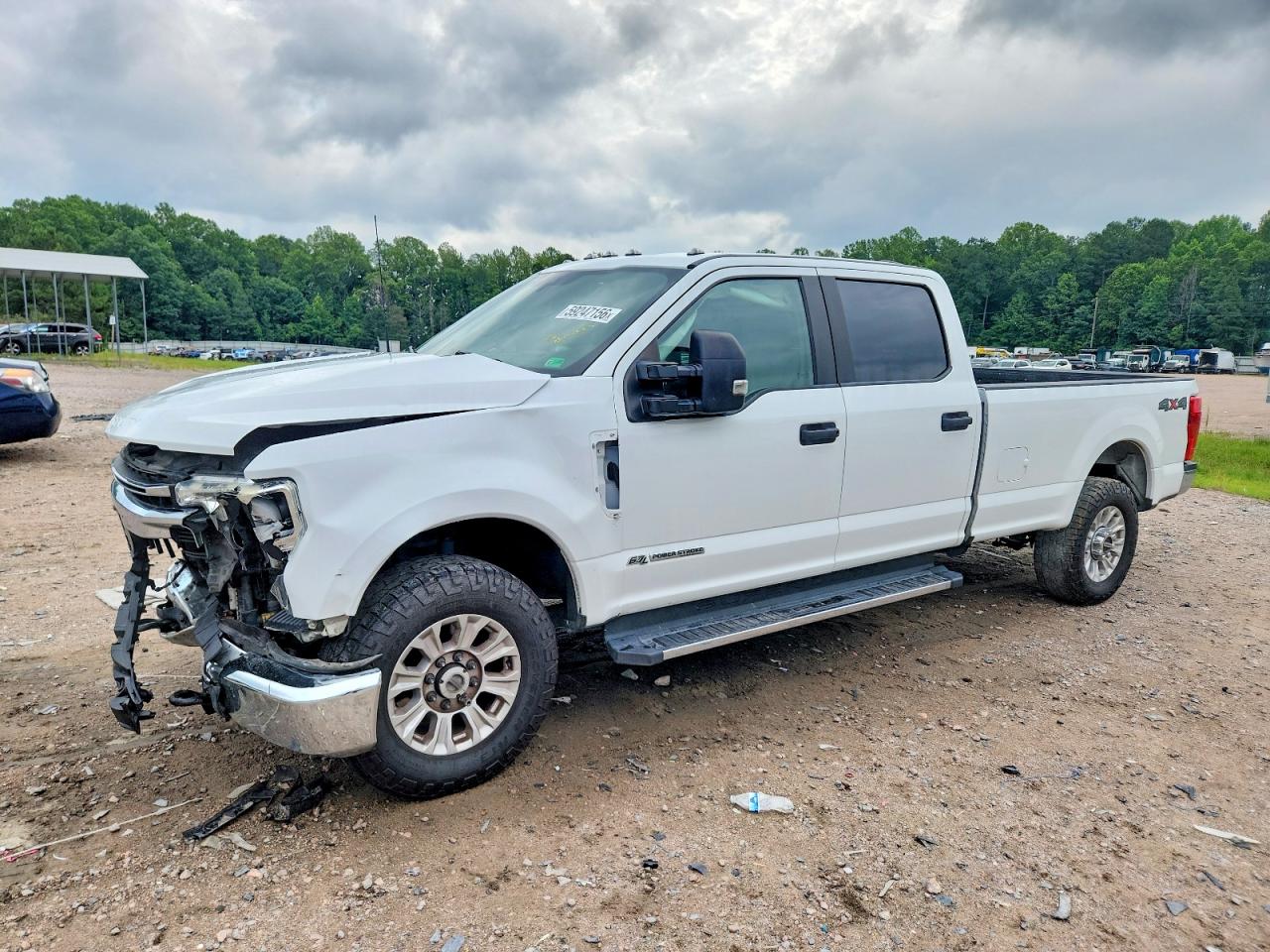 2022 Ford F250 Super Duty White vin: 1FT7W2BT7NEE33857