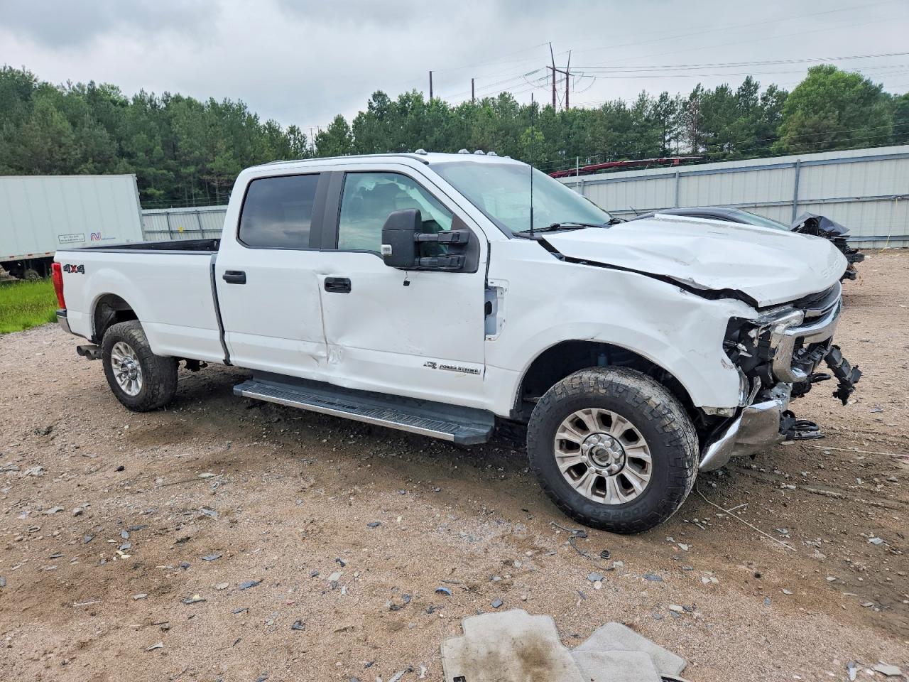 2022 Ford F250 Super Duty White vin: 1FT7W2BT7NEE33857