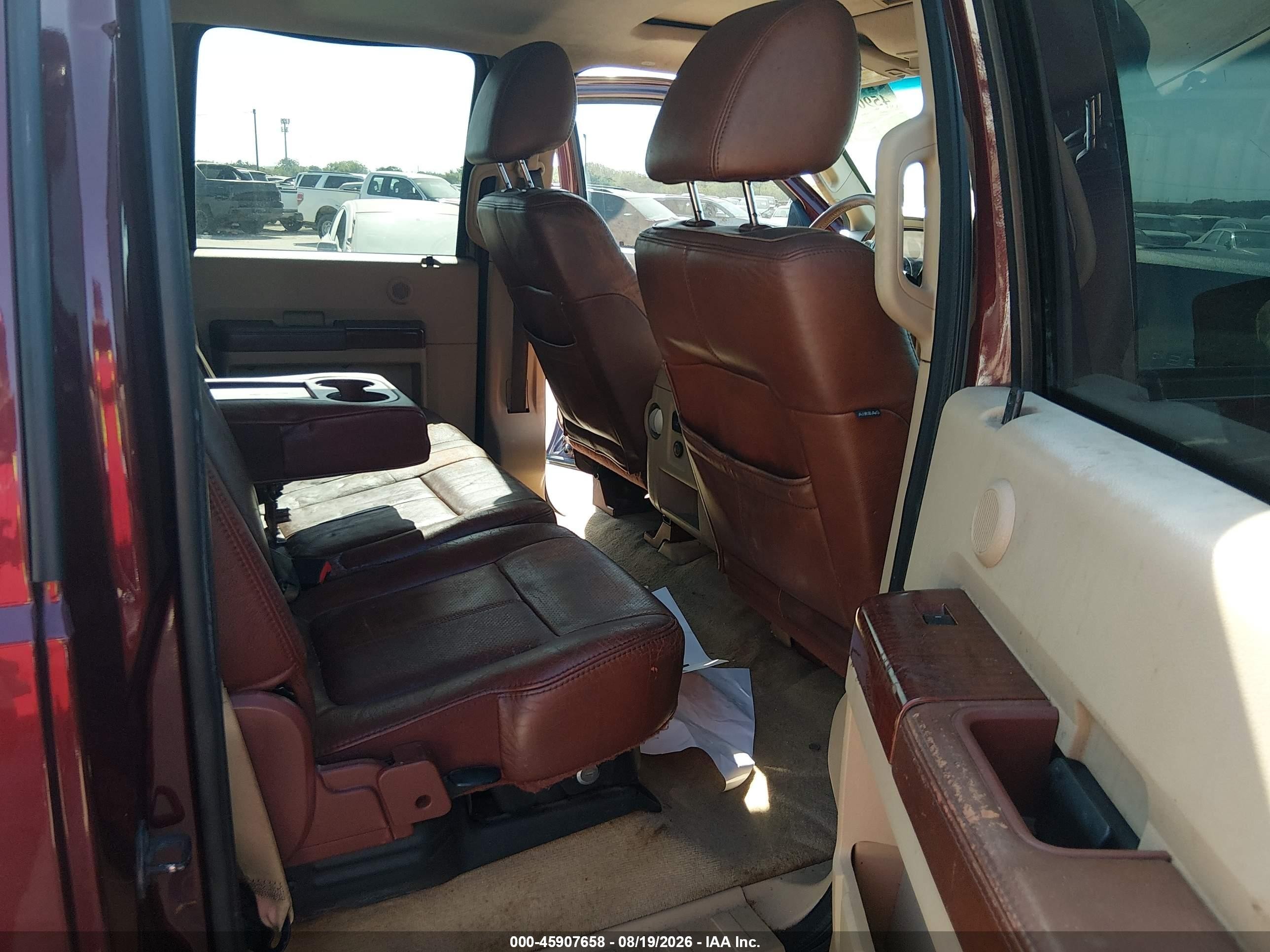2011 Ford F-250 King Ranch Burgundy vin: 1FT7W2BT8BEA55396