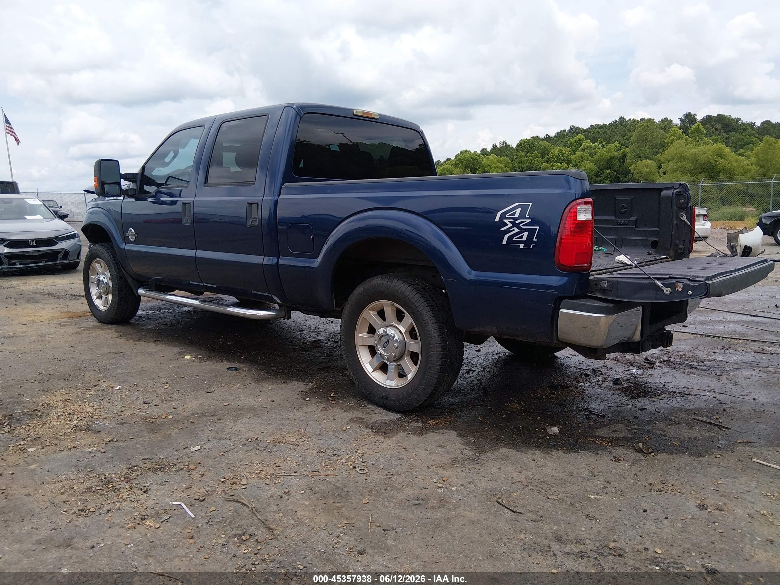 2012 Ford Super Duty F-250 Srw Xlt Синий vin: 1FT7W2BT8CEB22810