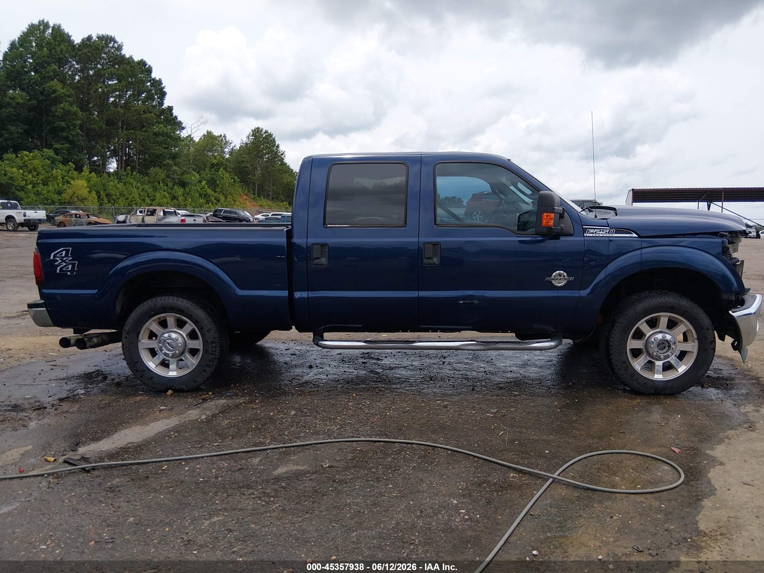 2012 Ford Super Duty F-250 Srw Xlt Синий vin: 1FT7W2BT8CEB22810