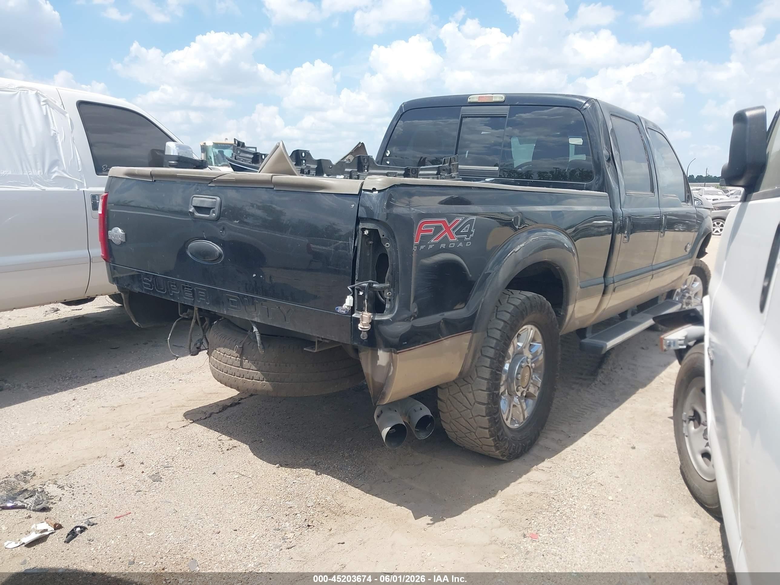 2012 Ford F-250 Lariat Black vin: 1FT7W2BT8CEB52146