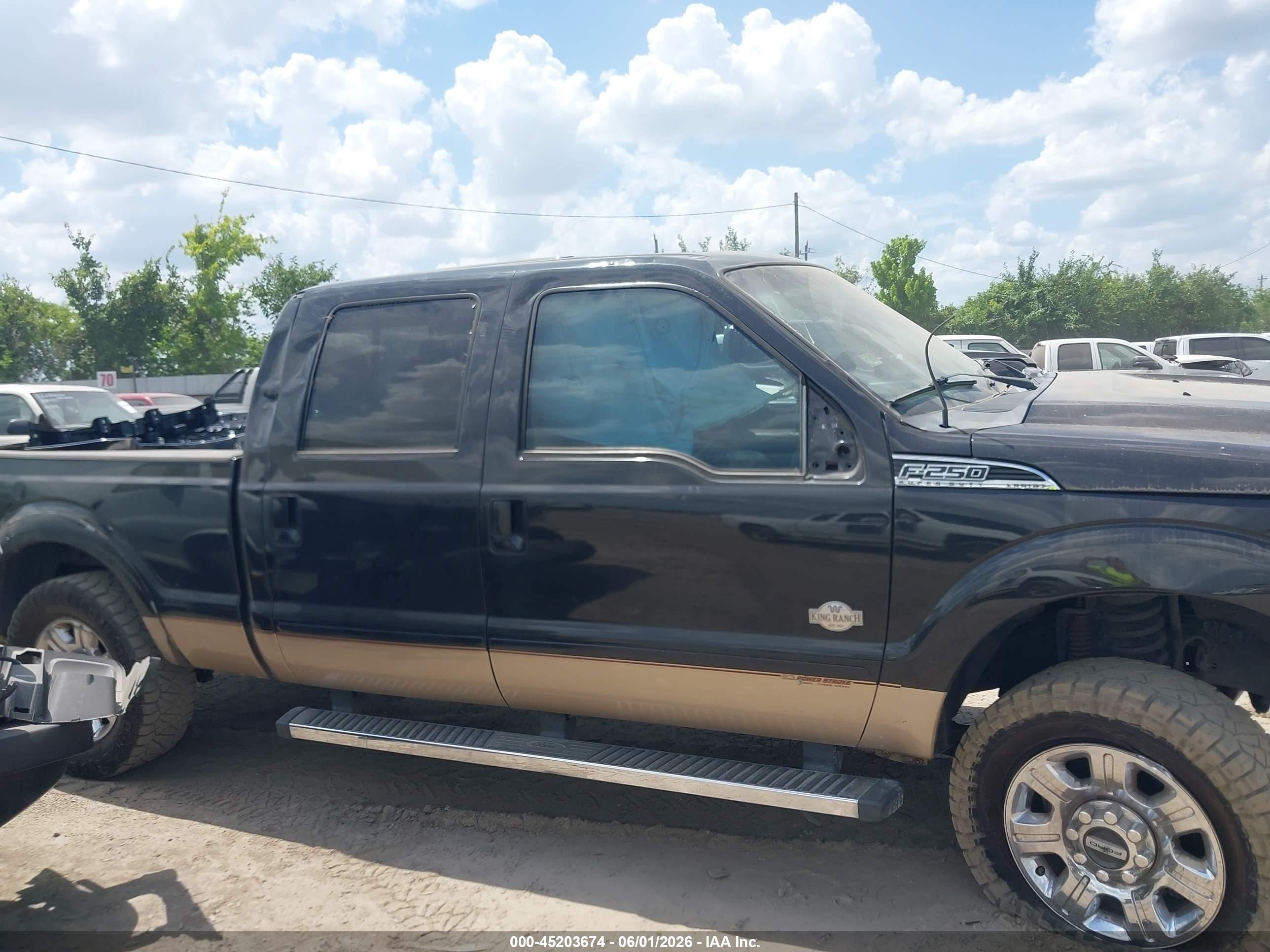 2012 Ford F-250 Lariat Black vin: 1FT7W2BT8CEB52146