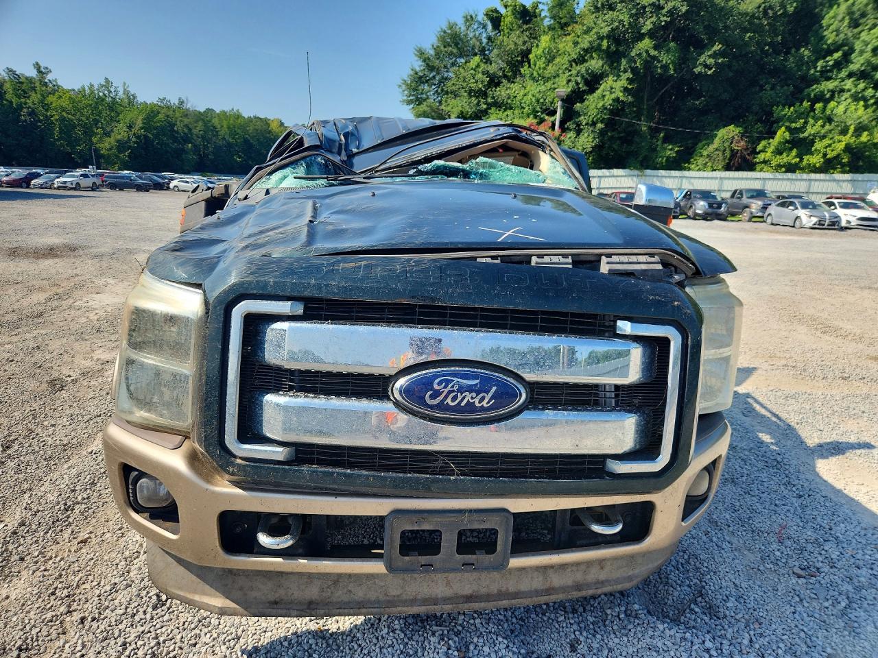 2012 Ford F250 Super Duty Green vin: 1FT7W2BT8CEC04259