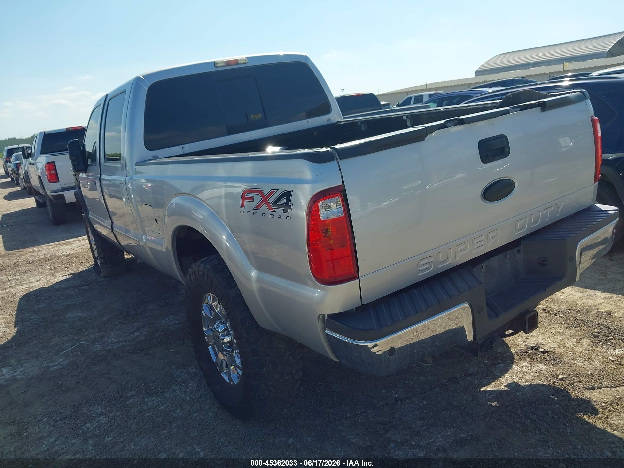 2012 Ford F-250 Lariat Silver vin: 1FT7W2BT8CEC25189