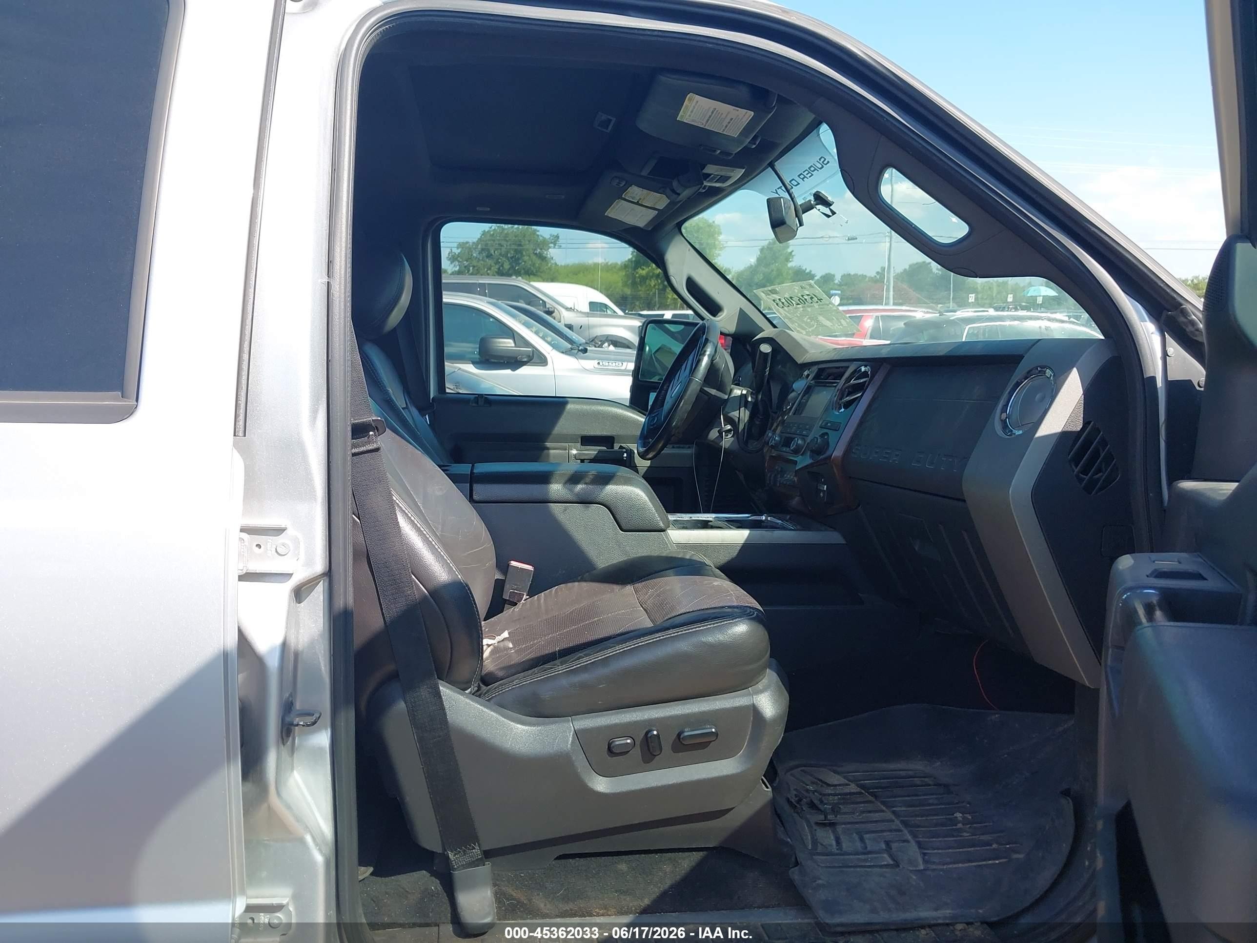 2012 Ford F-250 Lariat Silver vin: 1FT7W2BT8CEC25189