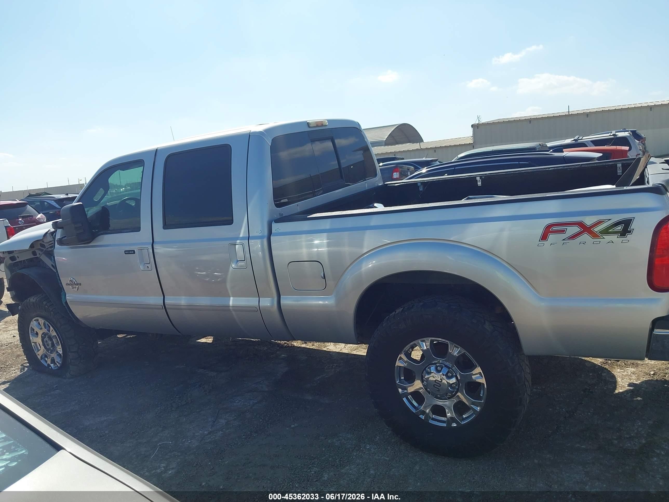 2012 Ford F-250 Lariat Silver vin: 1FT7W2BT8CEC25189