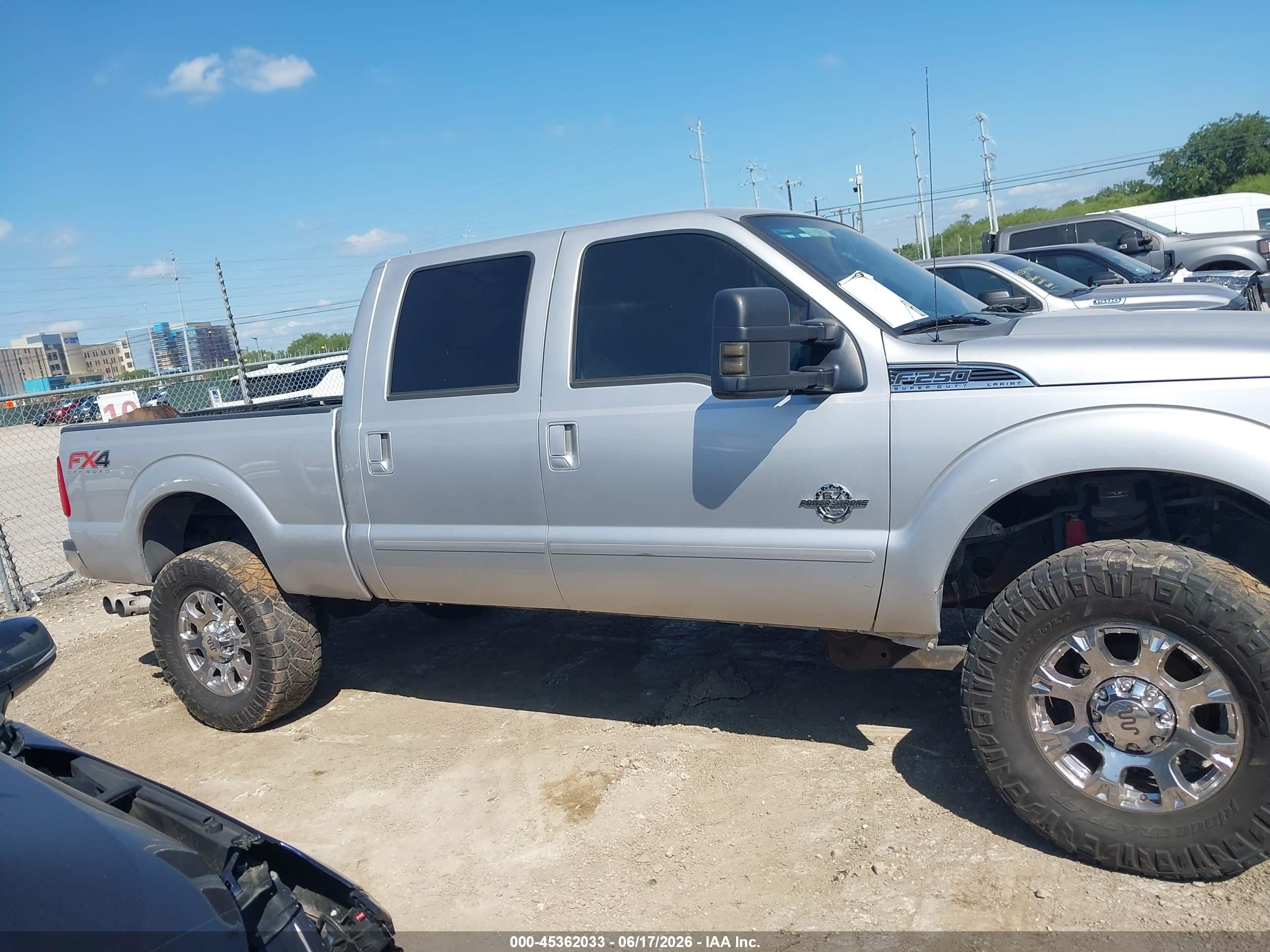 2012 Ford F-250 Lariat Silver vin: 1FT7W2BT8CEC25189