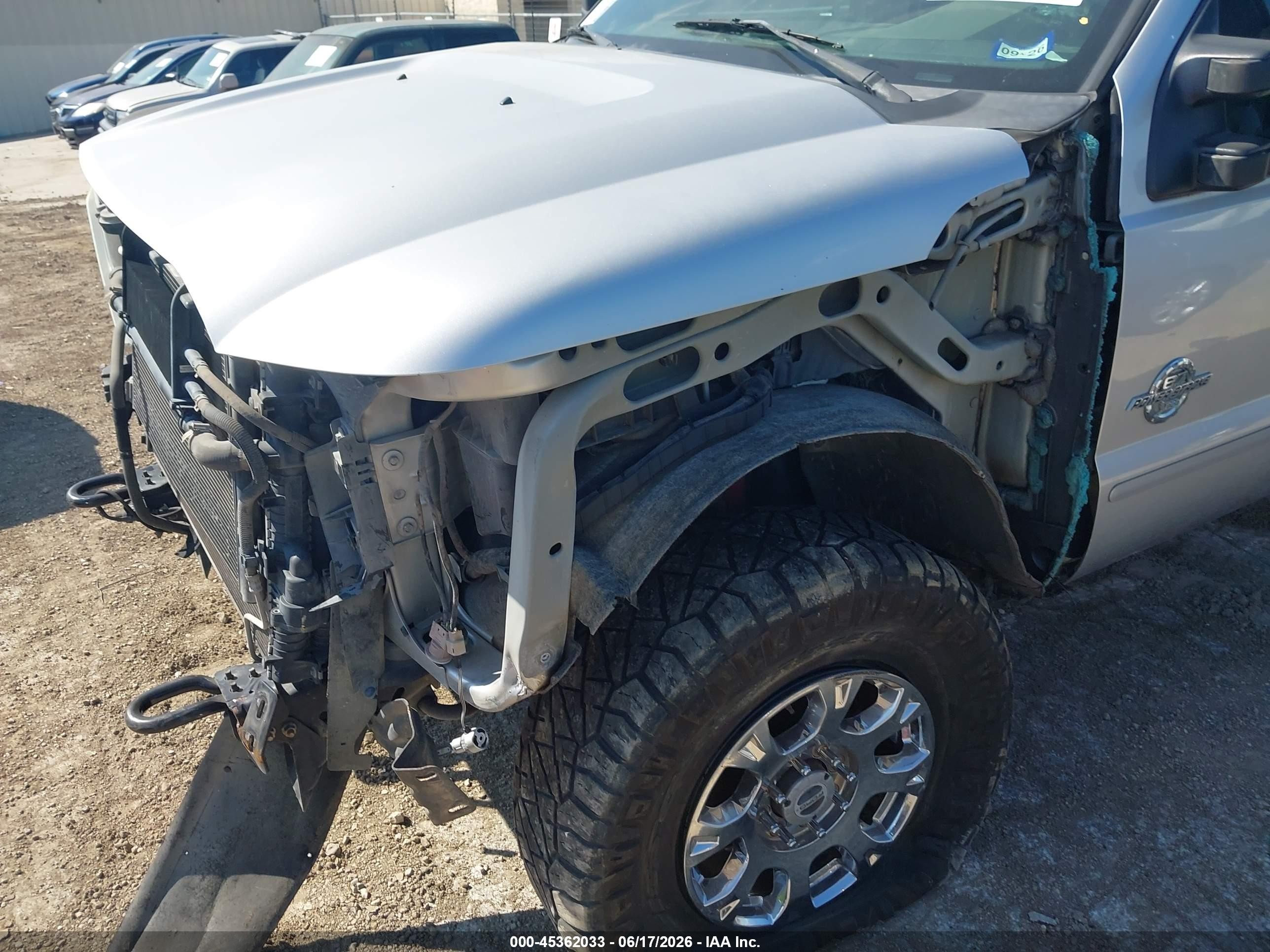2012 Ford F-250 Lariat Silver vin: 1FT7W2BT8CEC25189