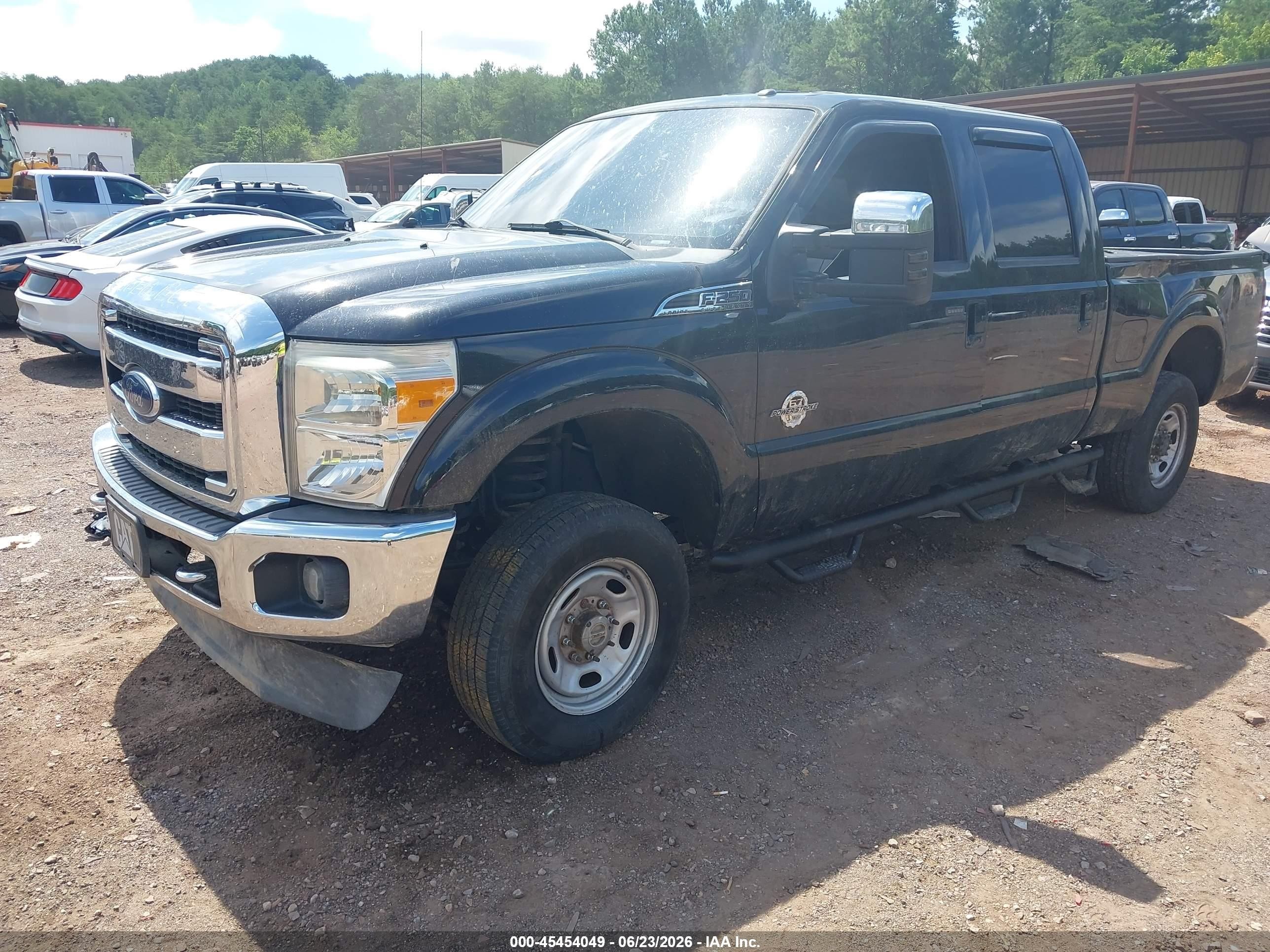 2013 Ford Super Duty F-250 Srw Lariat Black vin: 1FT7W2BT8DEB27524
