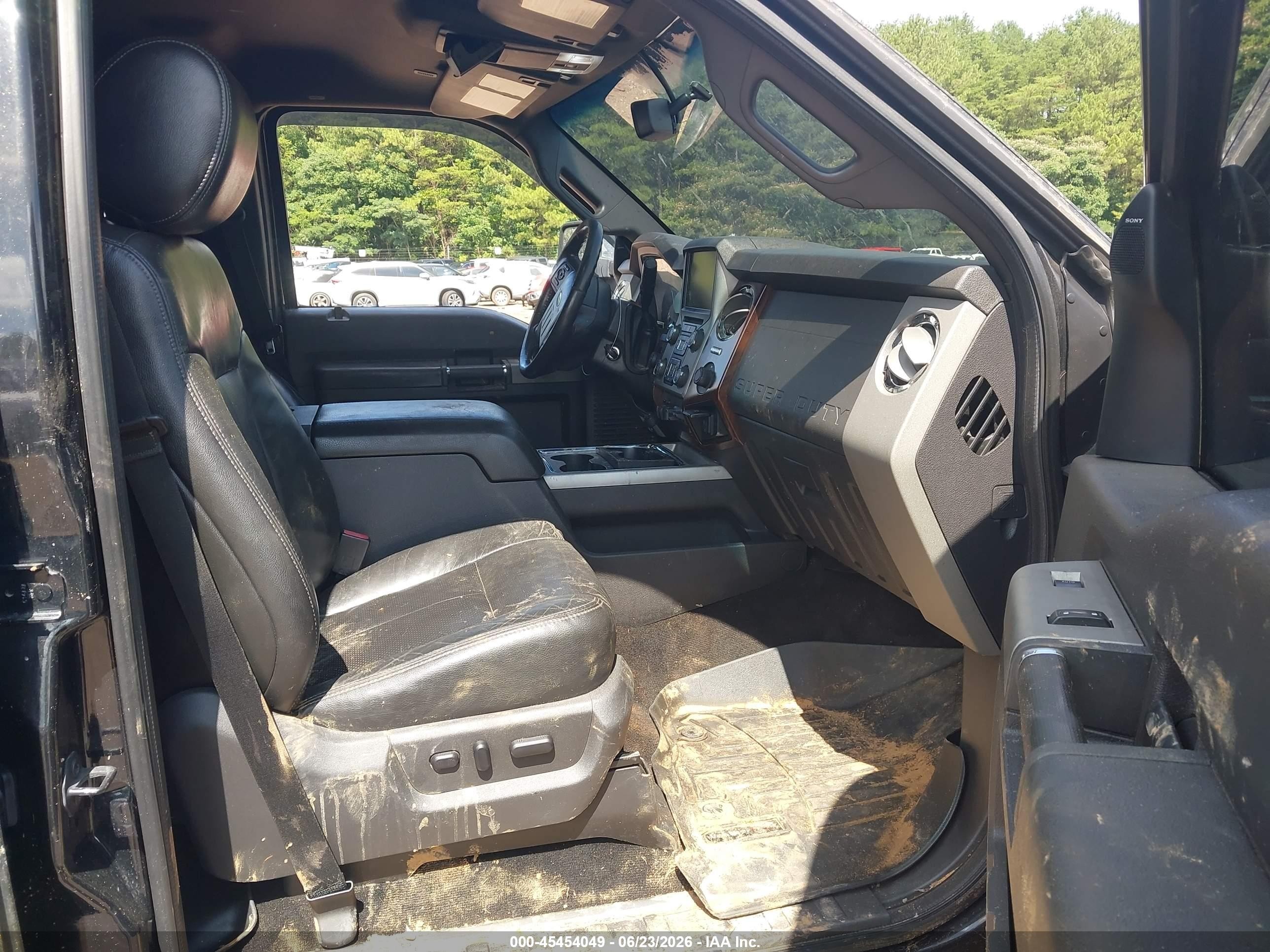 2013 Ford Super Duty F-250 Srw Lariat Black vin: 1FT7W2BT8DEB27524