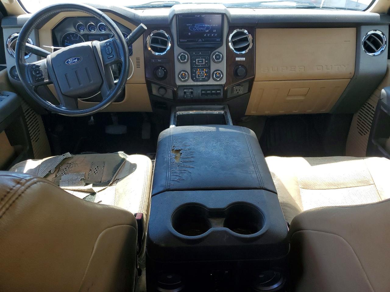 2013 Ford F250 Super Duty White vin: 1FT7W2BT8DEB61978