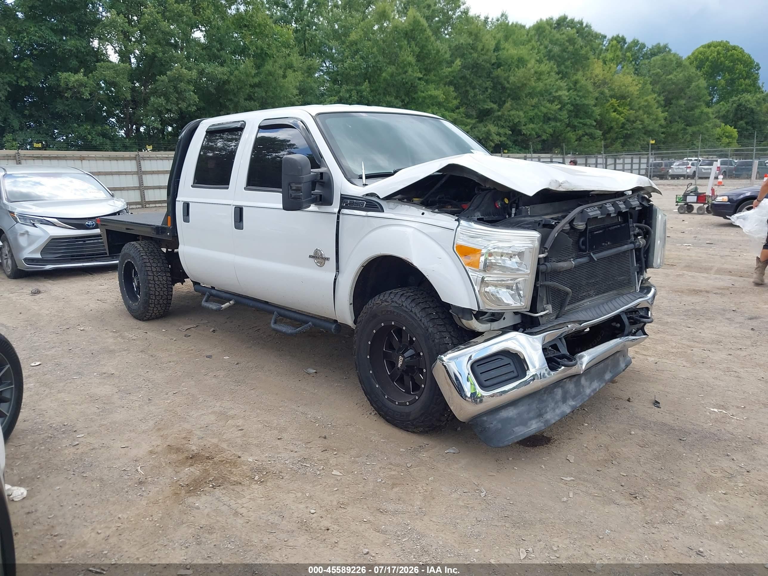 2015 Ford F-250 Xl White vin: 1FT7W2BT8FEA06995