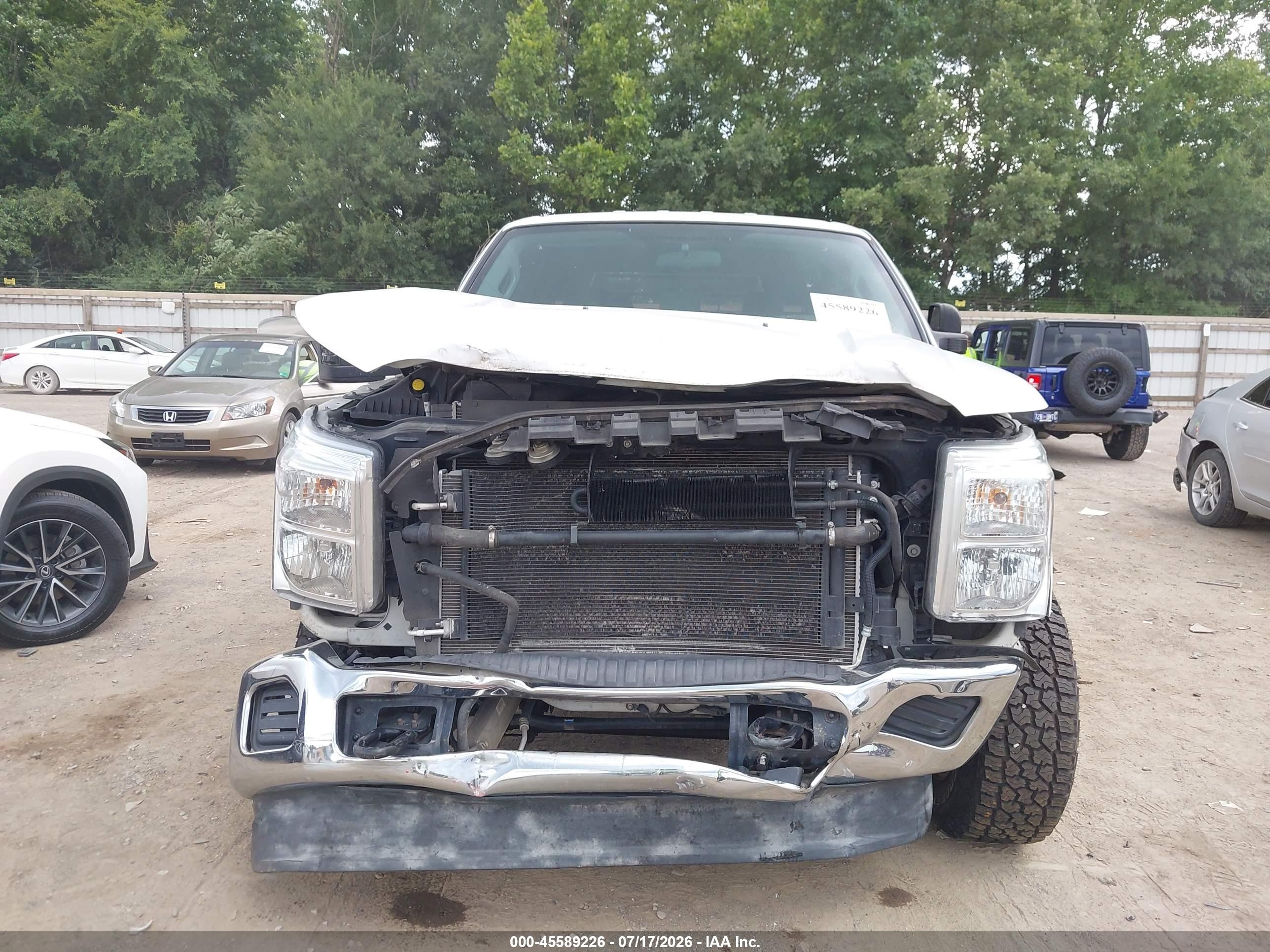 2015 Ford F-250 Xl White vin: 1FT7W2BT8FEA06995