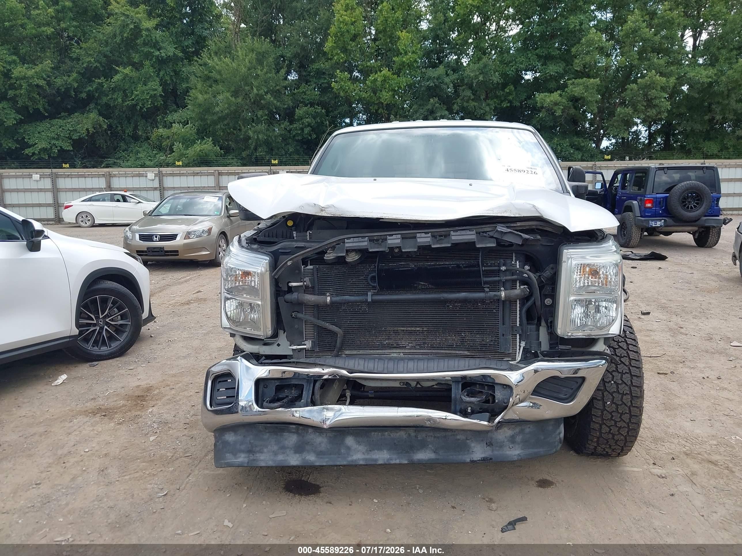 2015 Ford F-250 Xl White vin: 1FT7W2BT8FEA06995