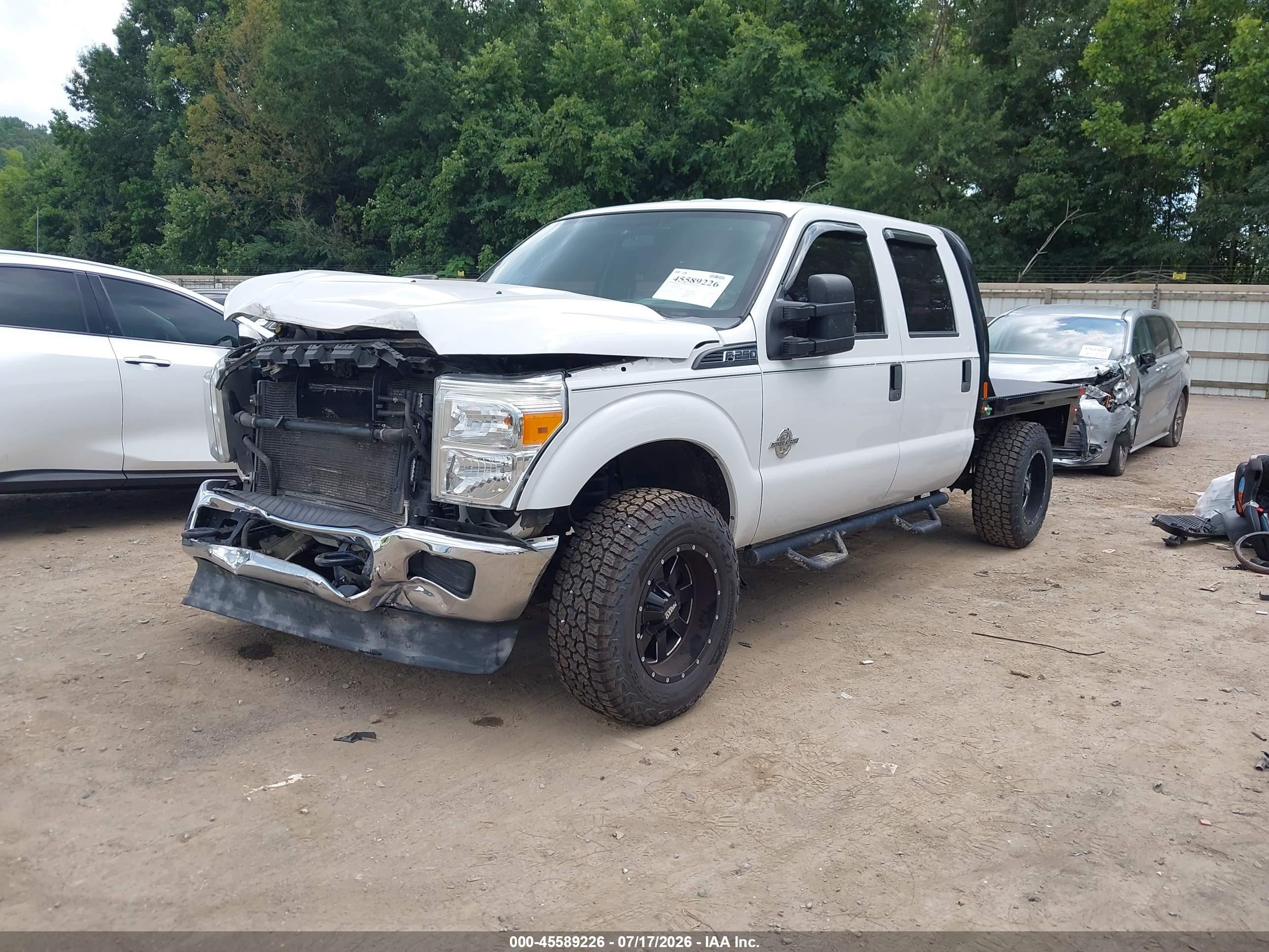 2015 Ford F-250 Xl White vin: 1FT7W2BT8FEA06995