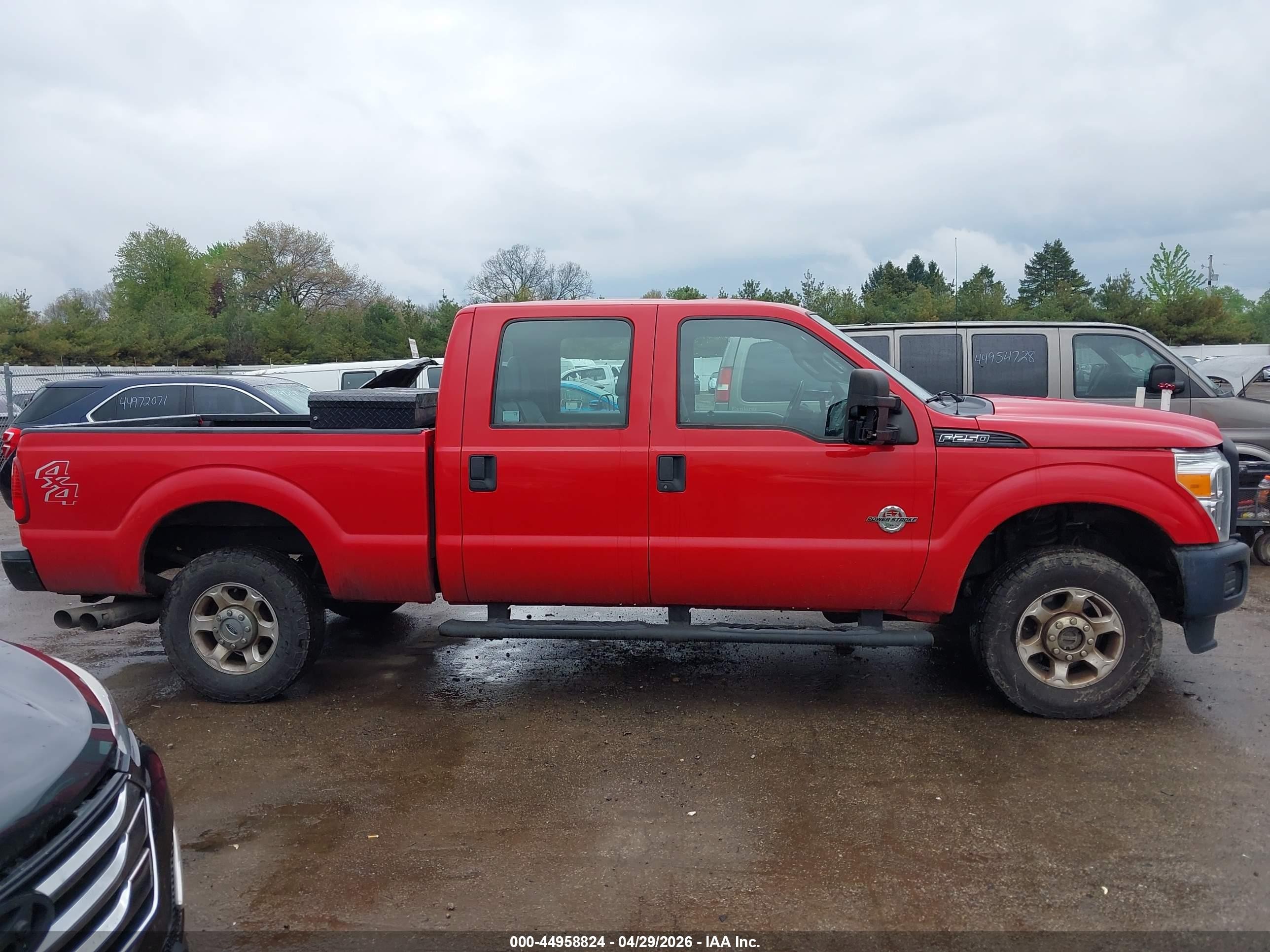 2015 Ford F-250 Xl Красный vin: 1FT7W2BT8FEA74200