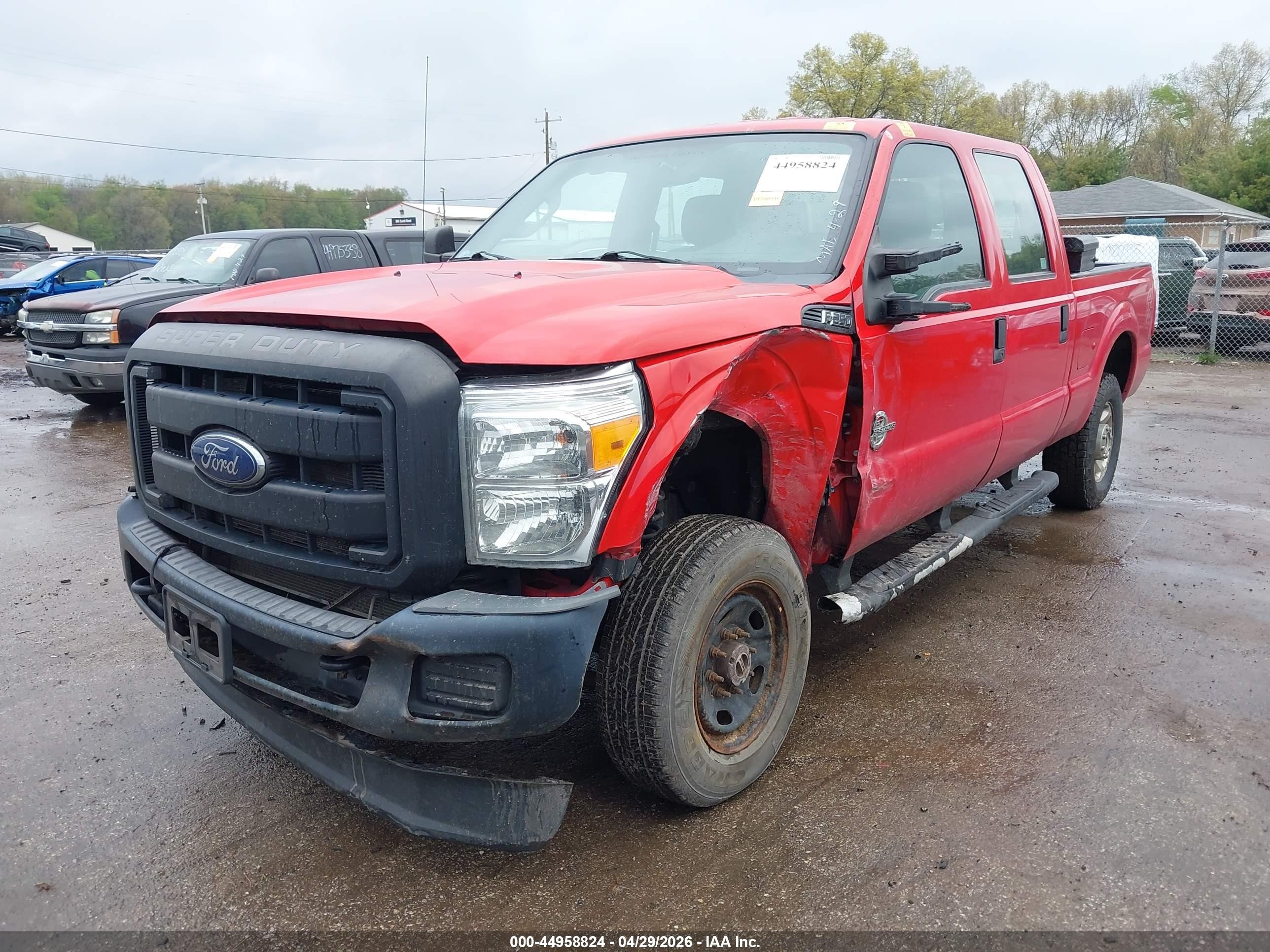 2015 Ford F-250 Xl Красный vin: 1FT7W2BT8FEA74200