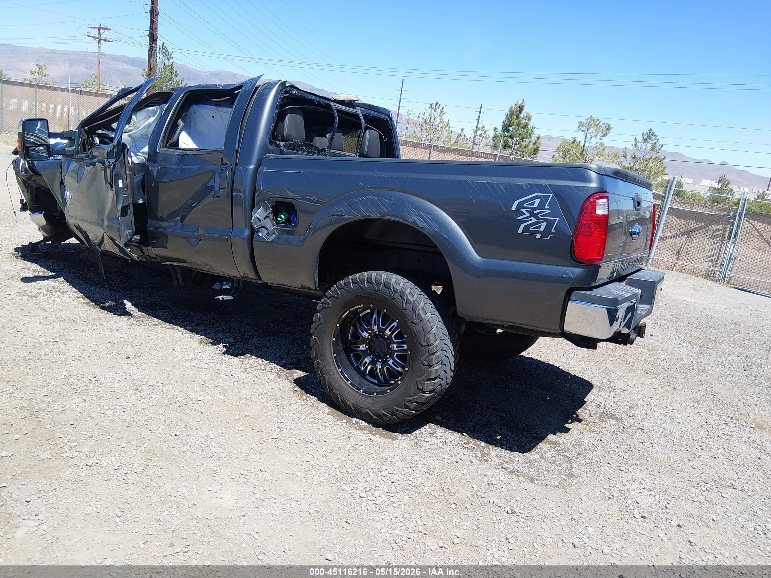 2015 Ford F-250 Lariat Gray vin: 1FT7W2BT8FEC35287