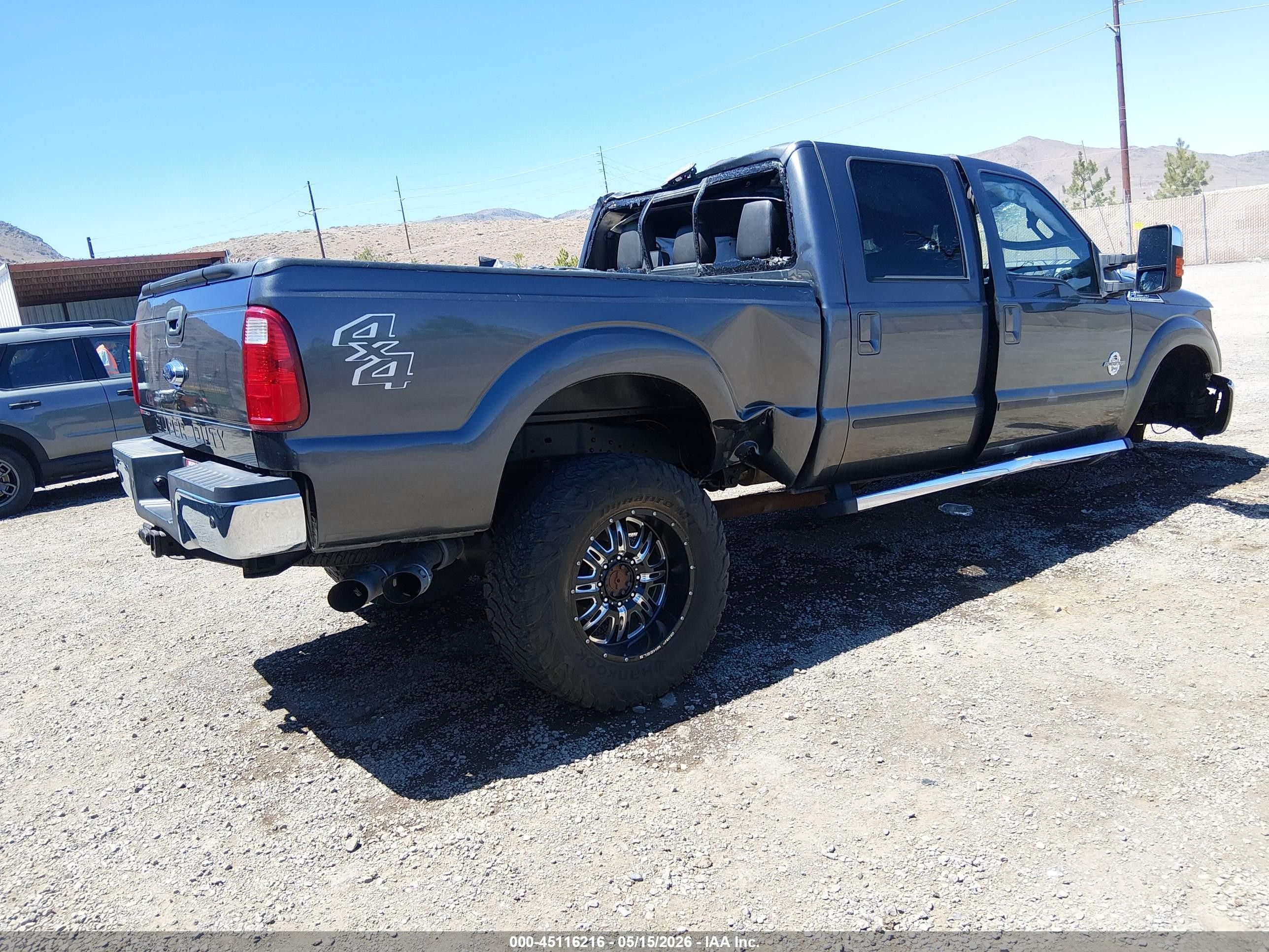 2015 Ford F-250 Lariat Gray vin: 1FT7W2BT8FEC35287