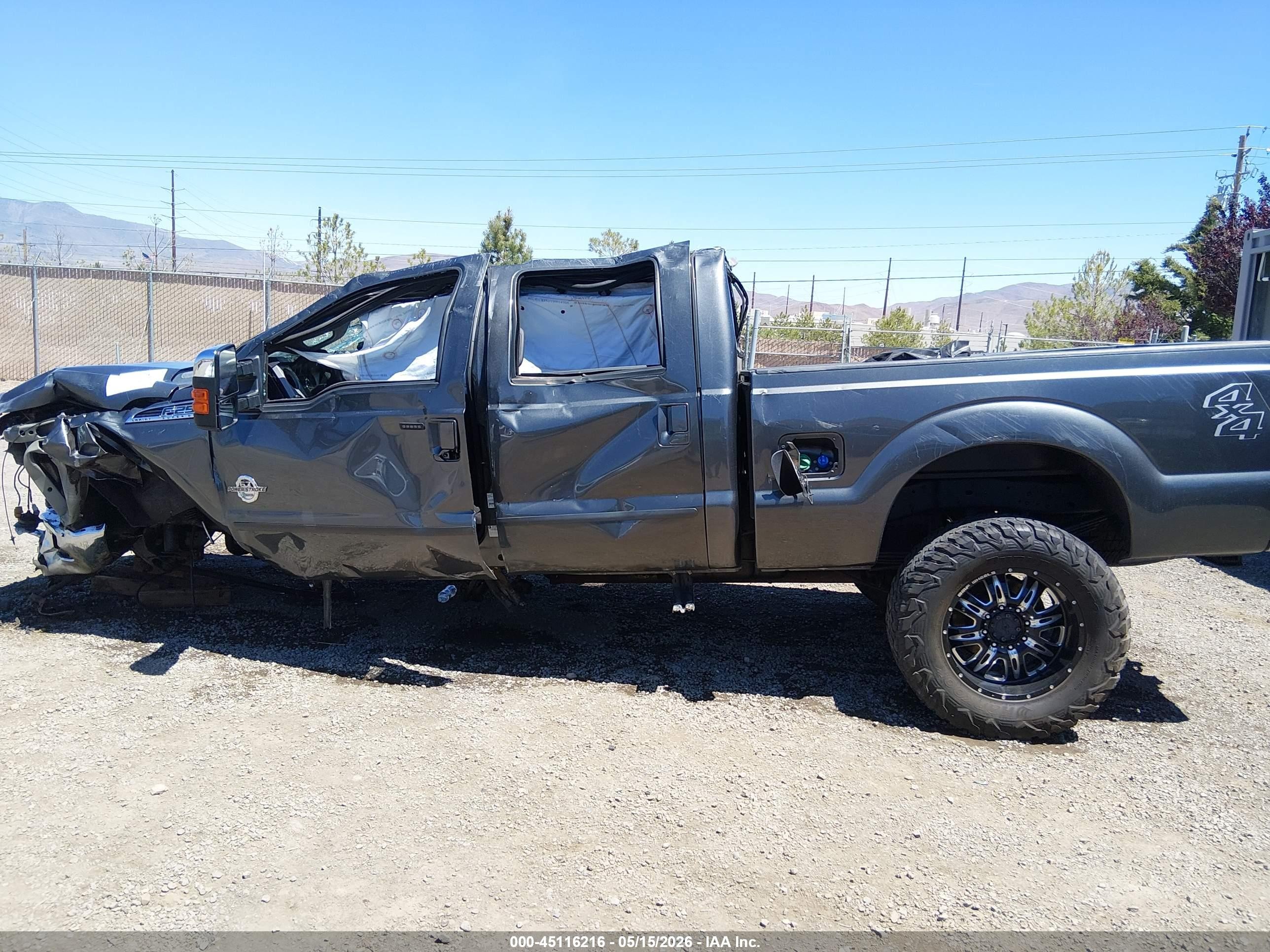 2015 Ford F-250 Lariat Gray vin: 1FT7W2BT8FEC35287