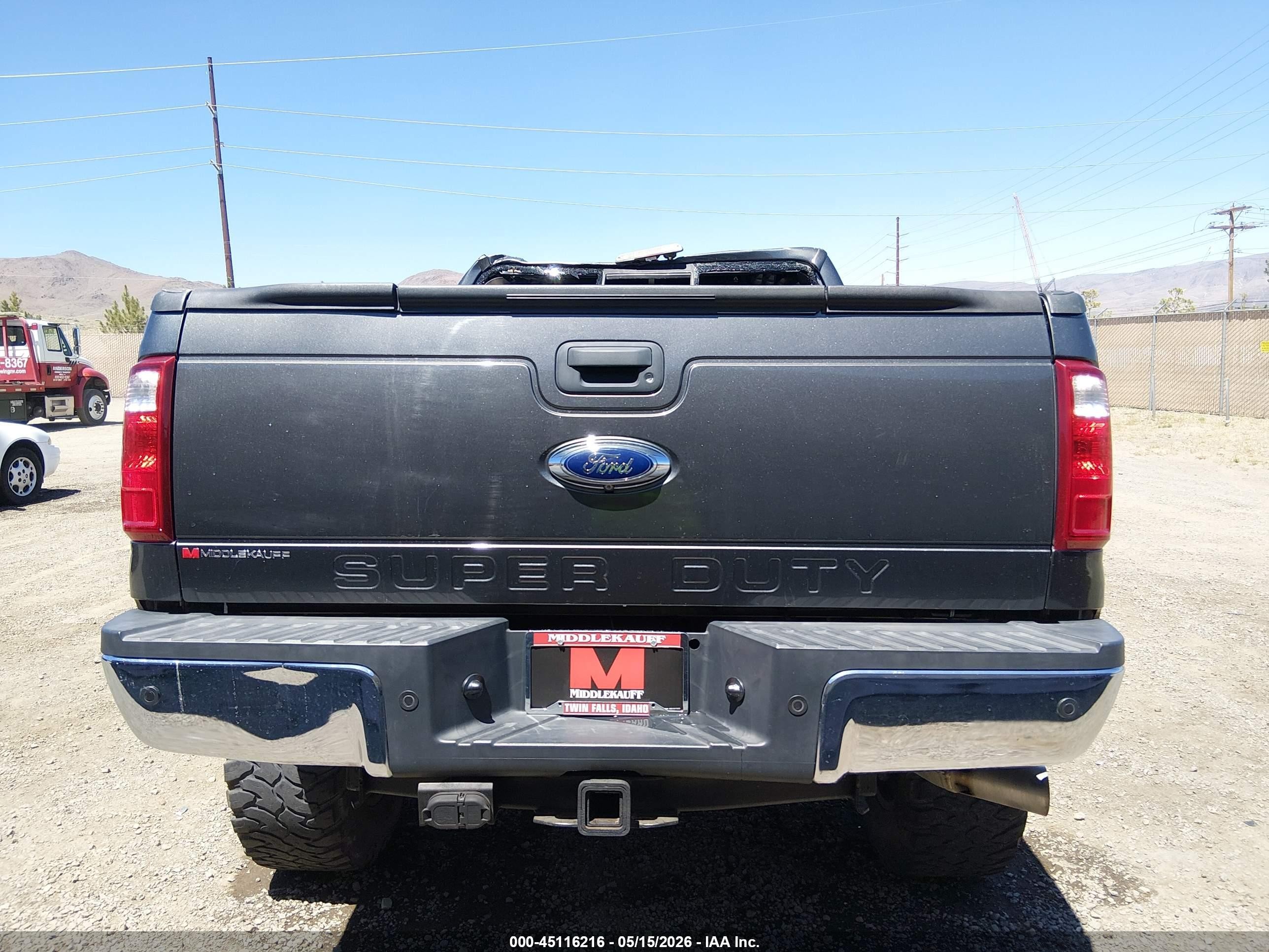 2015 Ford F-250 Lariat Gray vin: 1FT7W2BT8FEC35287