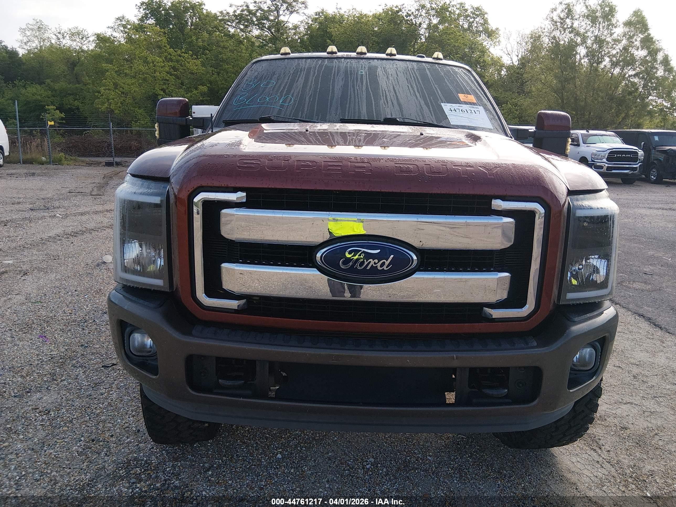 2016 Ford F-250 Lariat Brown vin: 1FT7W2BT8GEA69273