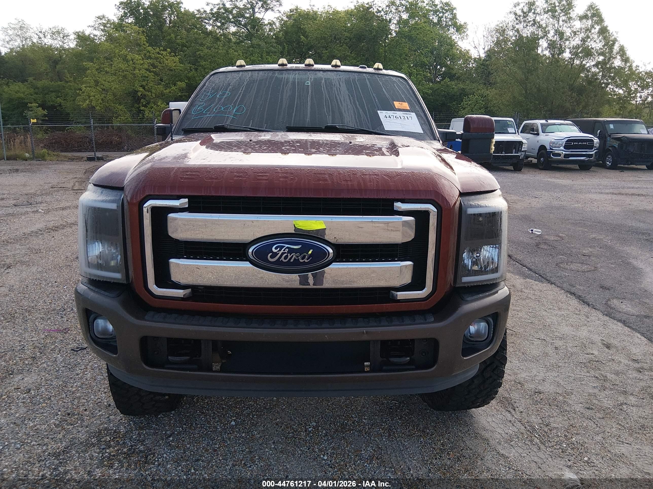 2016 Ford F-250 Lariat Brown vin: 1FT7W2BT8GEA69273