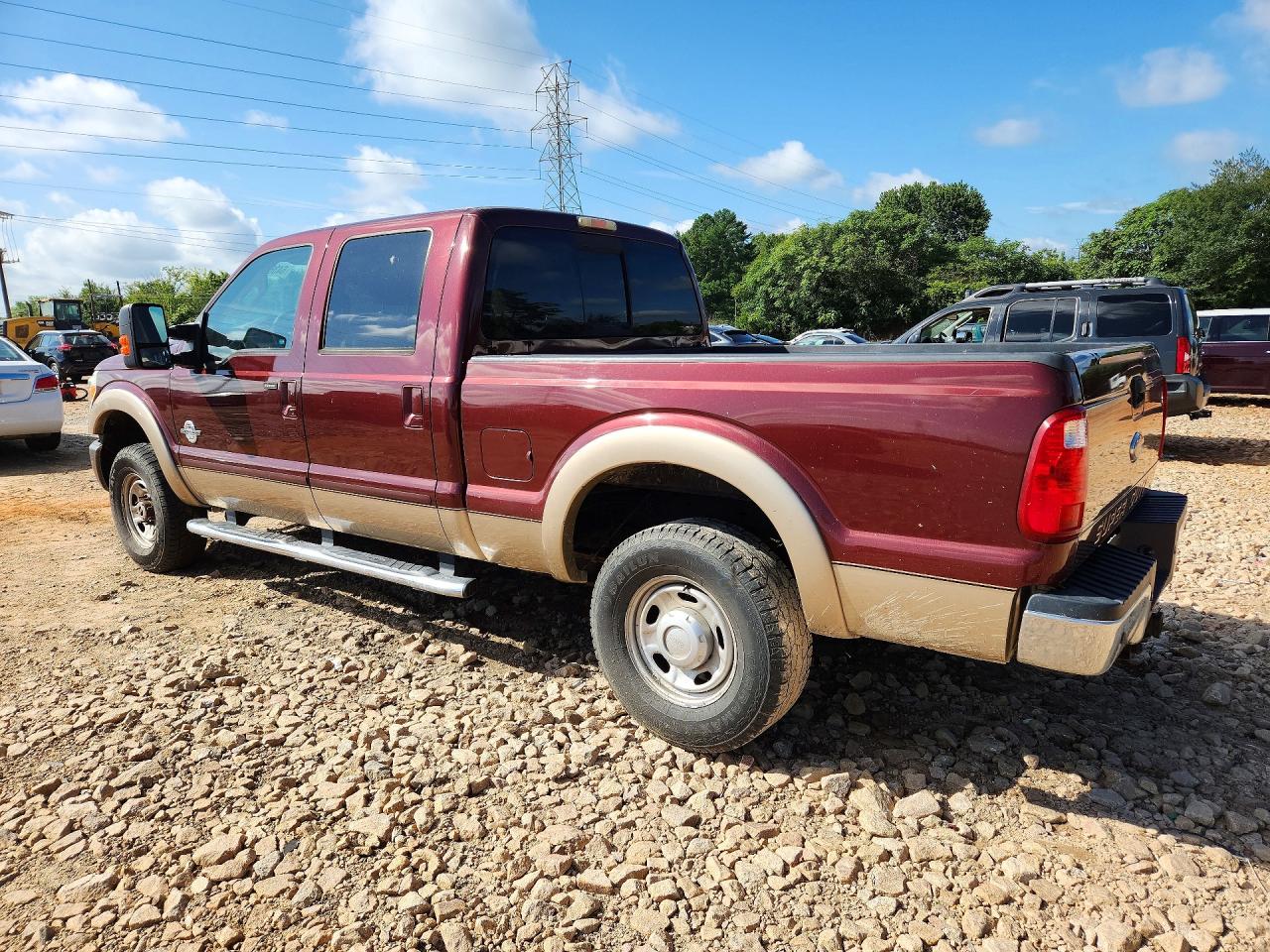 2011 Ford F250 Super Duty Бордовый vin: 1FT7W2BT9BEA22715