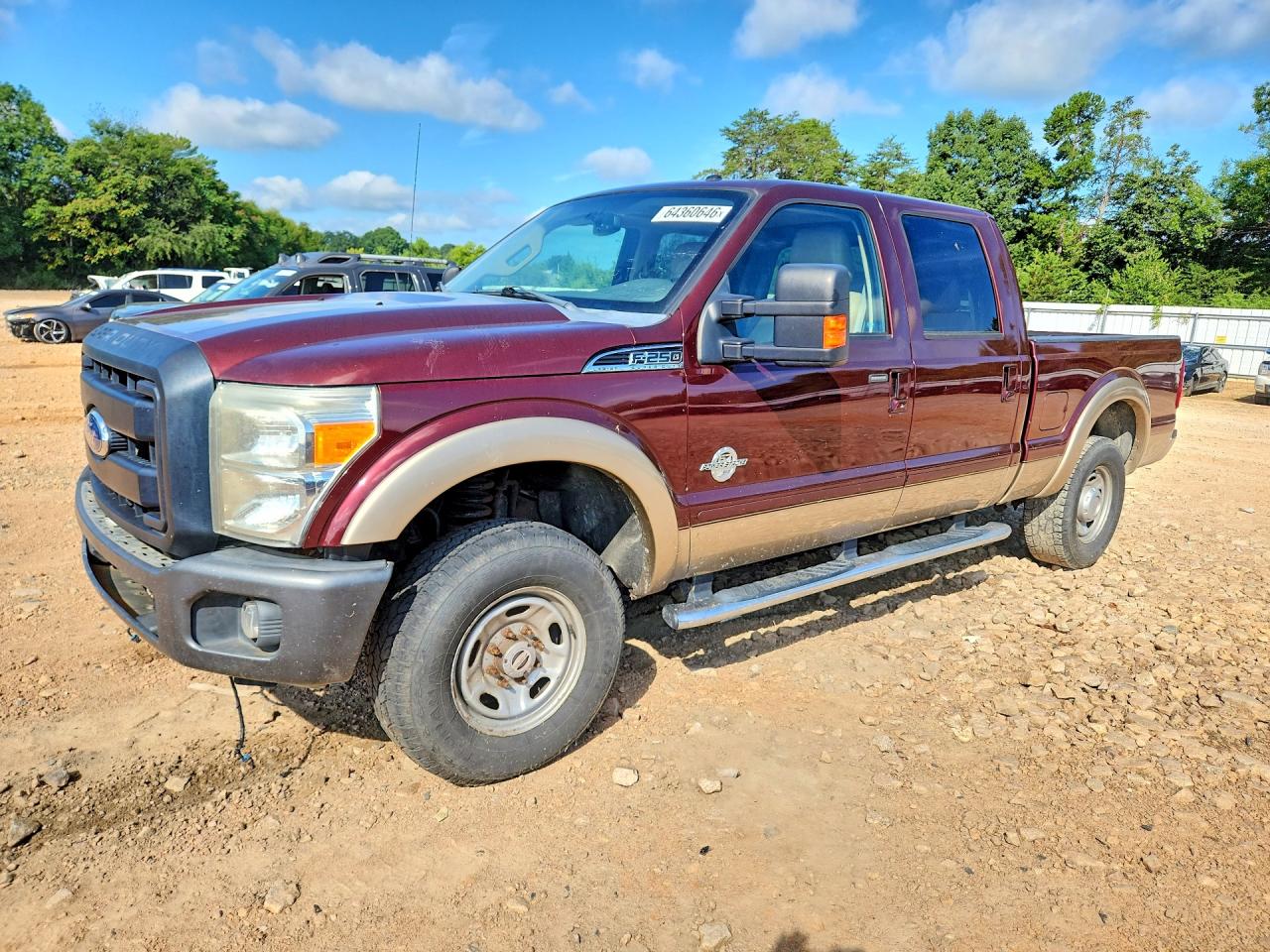 2011 Ford F250 Super Duty Burgundy vin: 1FT7W2BT9BEA22715