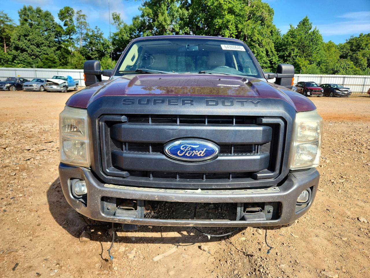 2011 Ford F250 Super Duty Бордовый vin: 1FT7W2BT9BEA22715