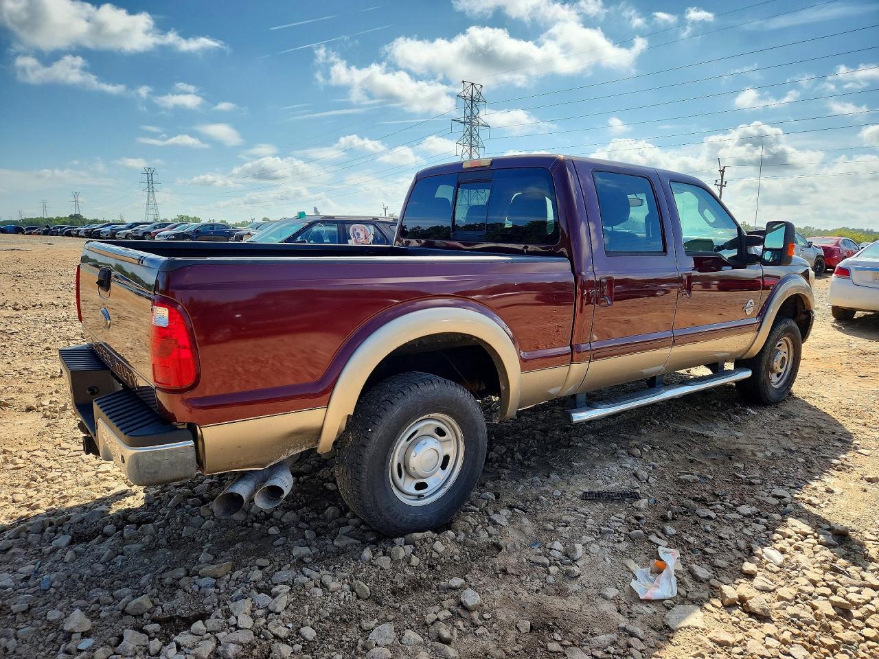 2011 Ford F250 Super Duty Бордовый vin: 1FT7W2BT9BEA22715