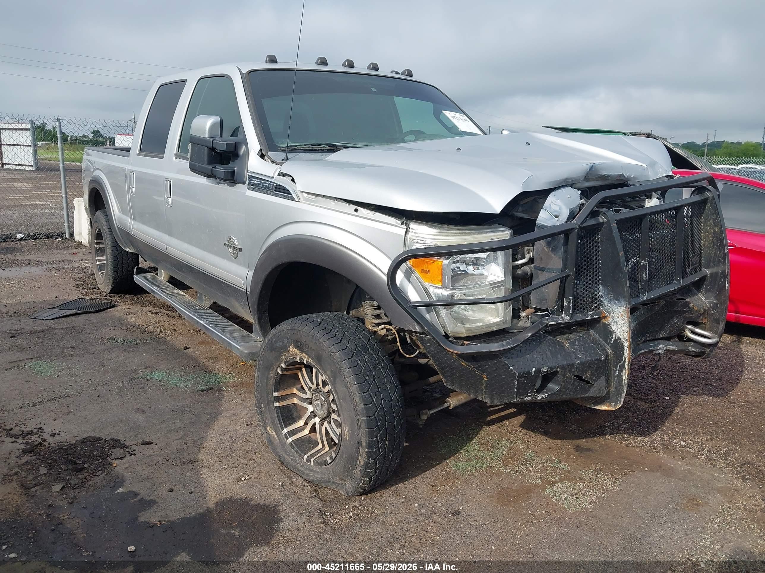 2011 Ford F-250 Lariat Silver vin: 1FT7W2BT9BEA46657