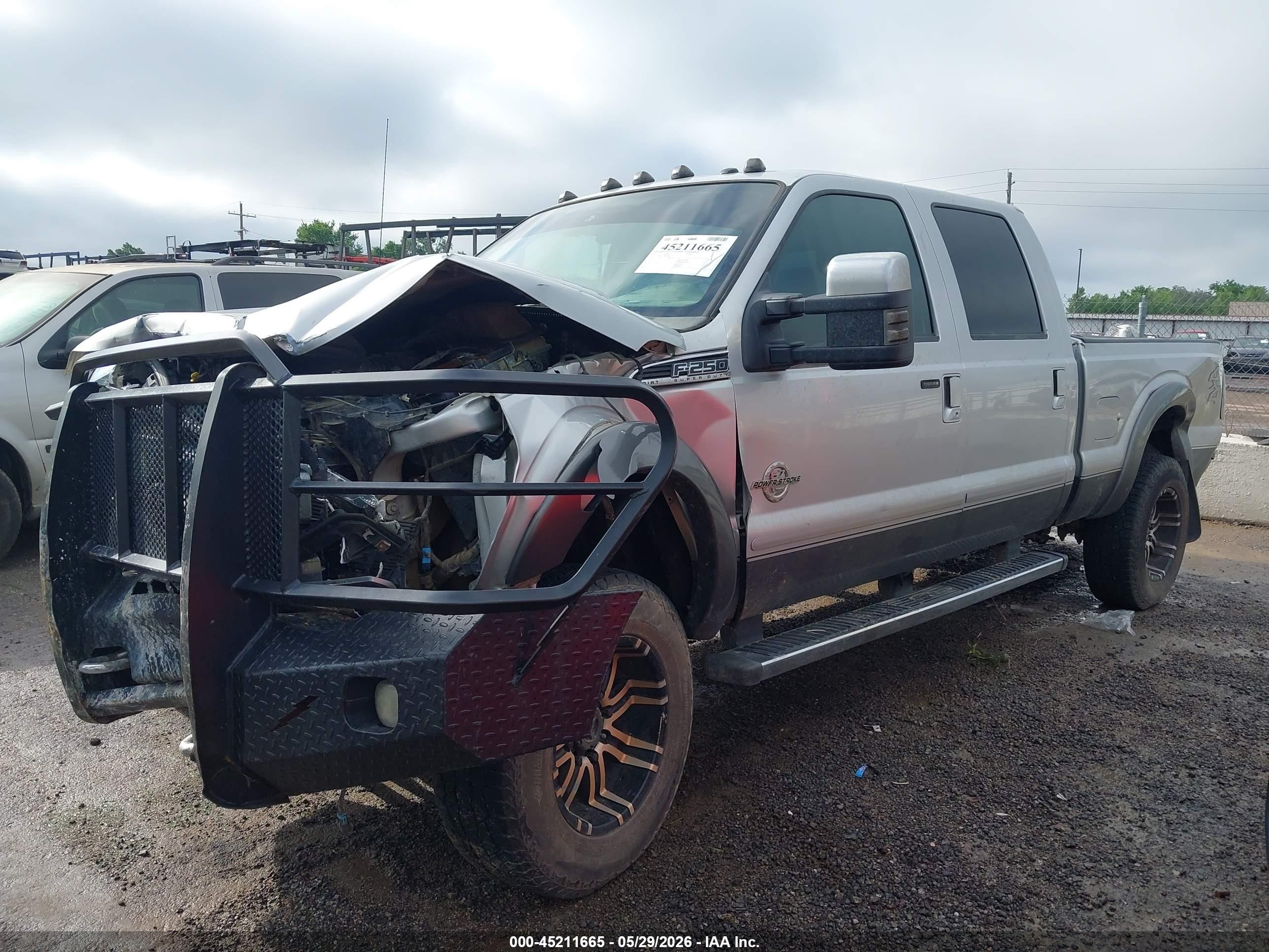 2011 Ford F-250 Lariat Silver vin: 1FT7W2BT9BEA46657