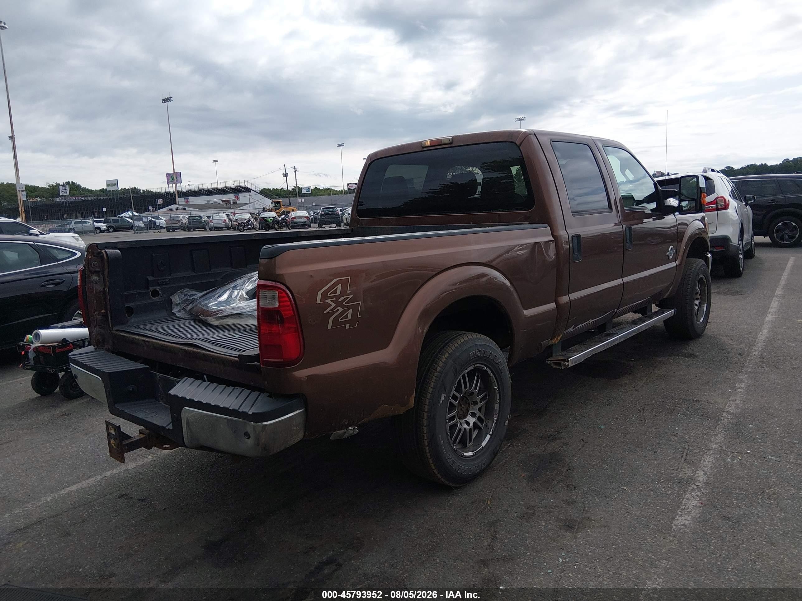 2011 Ford F-250 Xlt Brown vin: 1FT7W2BT9BEB21597