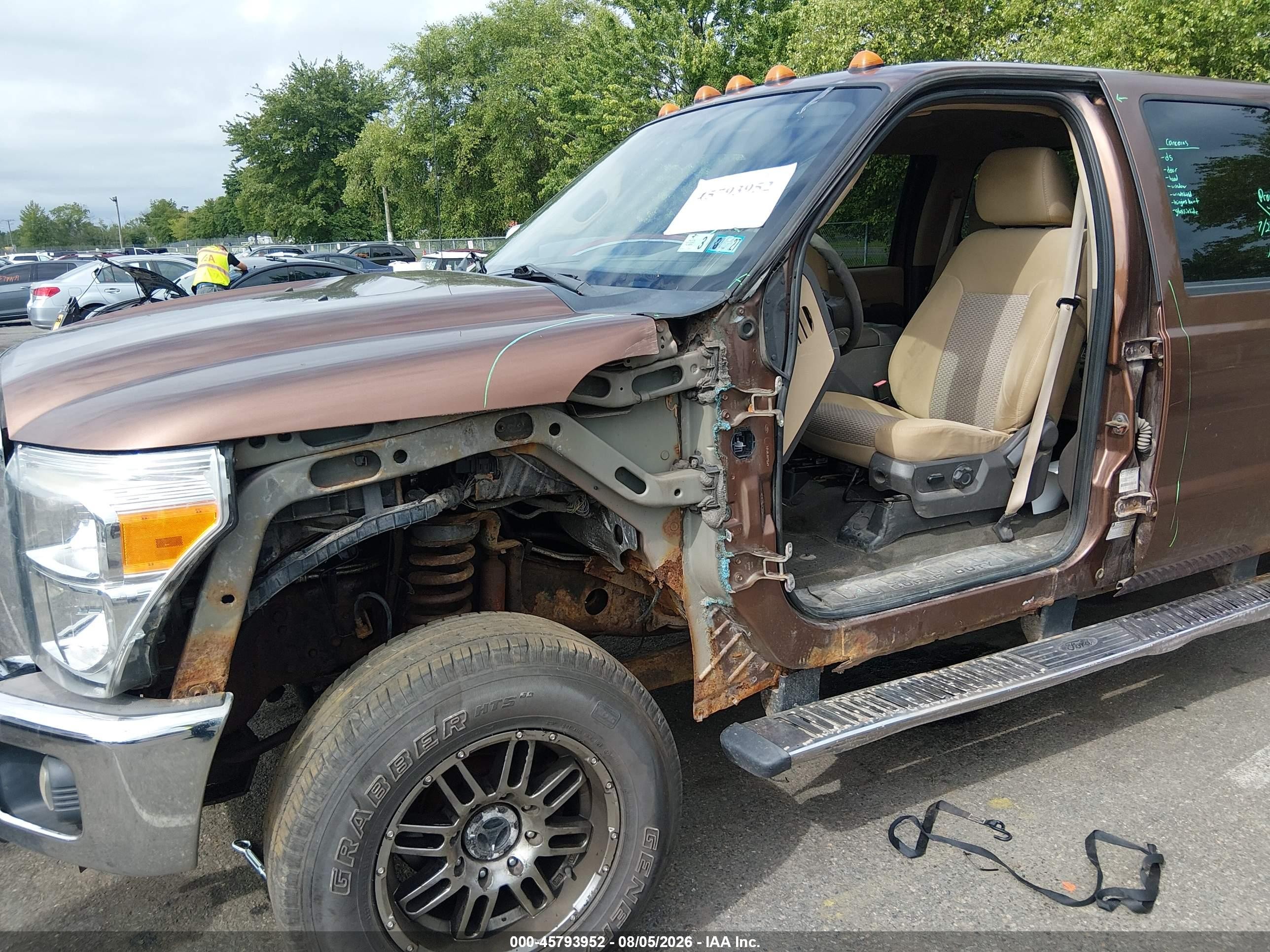 2011 Ford F-250 Xlt Brown vin: 1FT7W2BT9BEB21597
