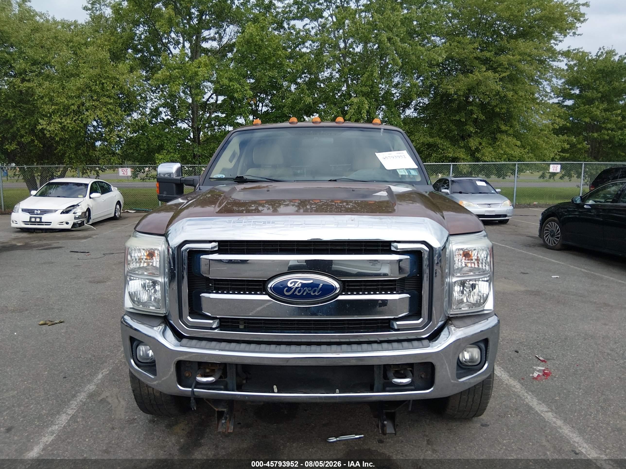 2011 Ford F-250 Xlt Brown vin: 1FT7W2BT9BEB21597