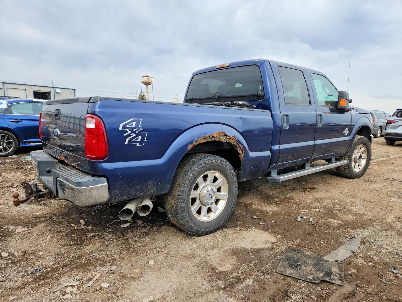 2011 Ford F250 Super Duty Blue vin: 1FT7W2BT9BEB64952