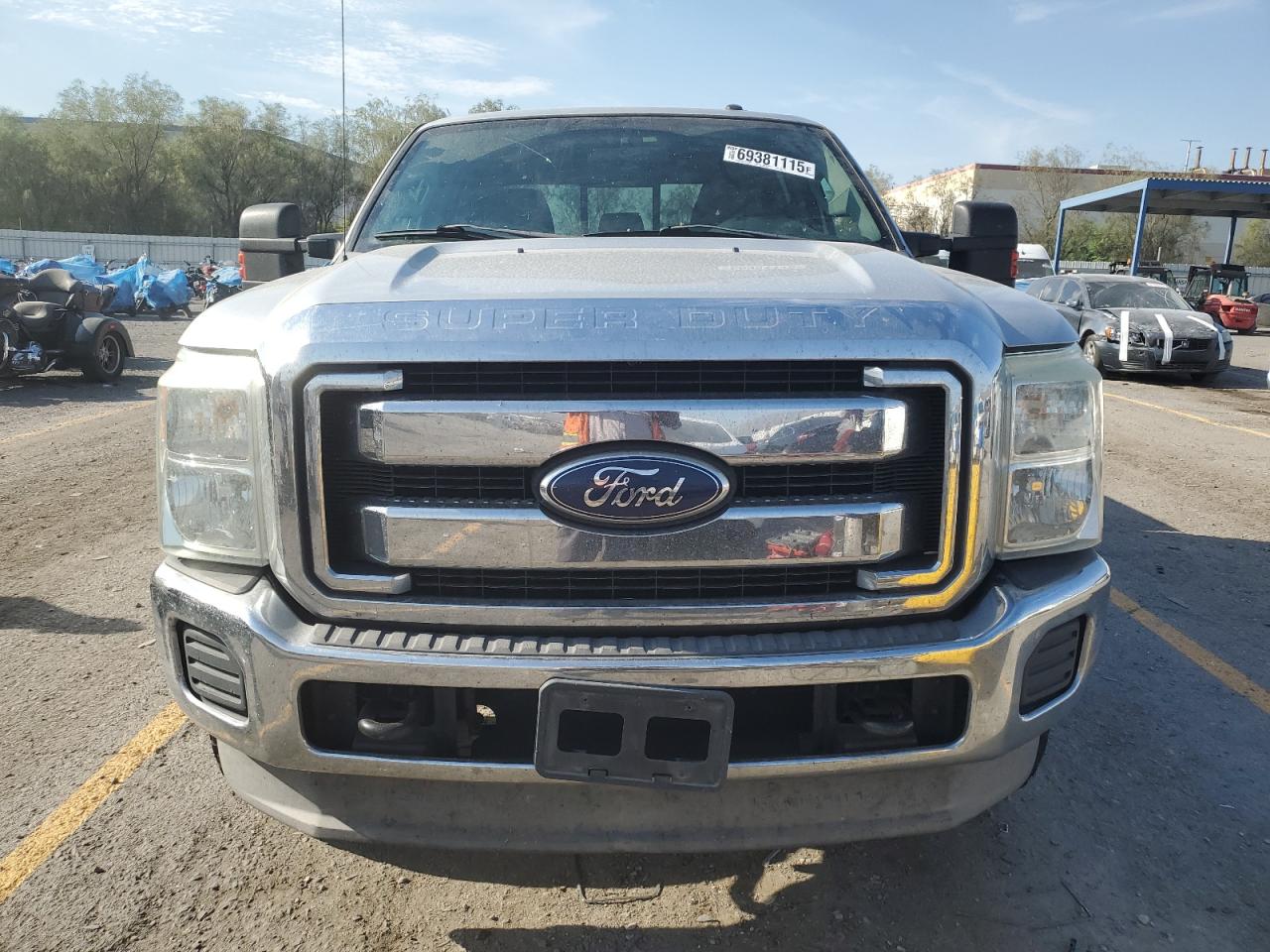 2011 Ford F250 Super Duty Silver vin: 1FT7W2BT9BEC01661