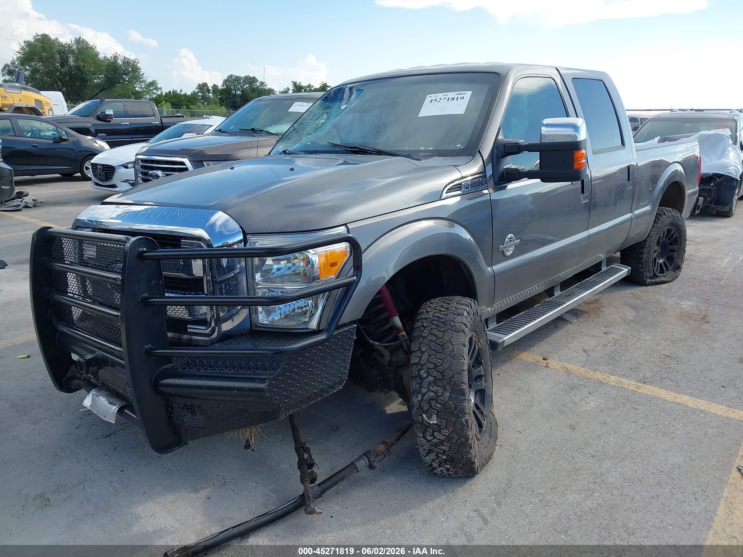 2012 Ford F-250 Xlt Gray vin: 1FT7W2BT9CEA11442