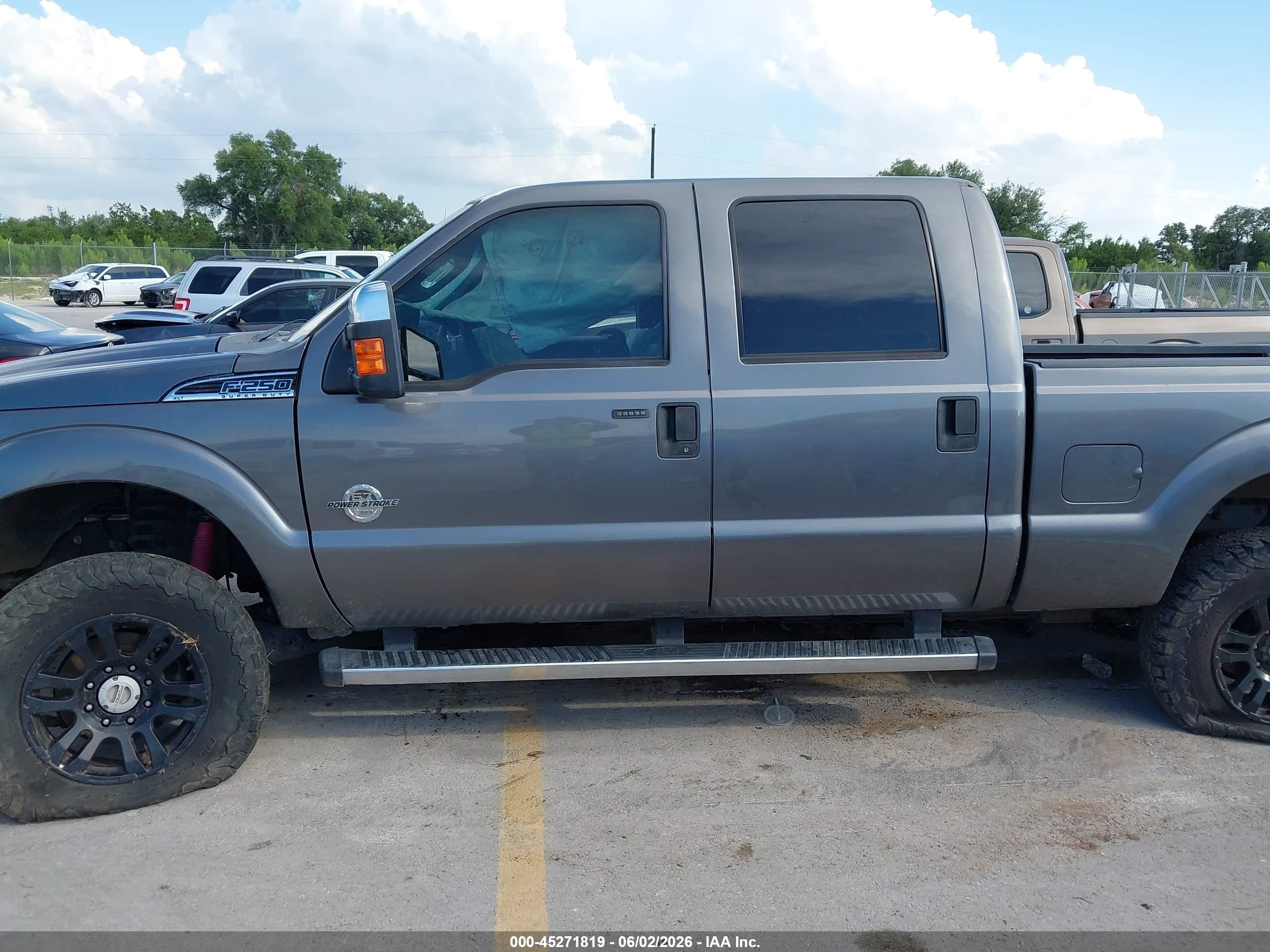 2012 Ford F-250 Xlt Gray vin: 1FT7W2BT9CEA11442