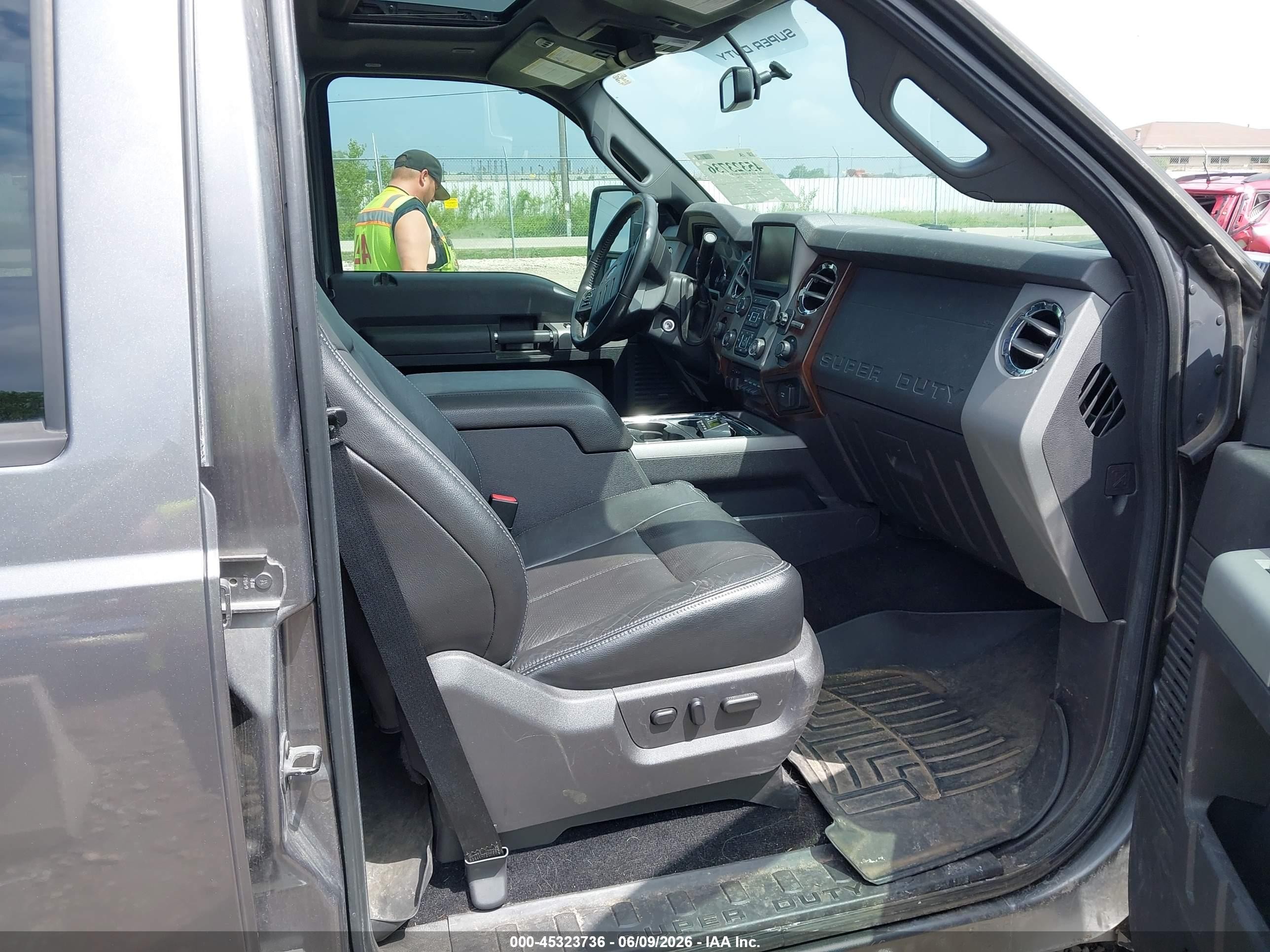 2013 Ford F-250 Lariat Gray vin: 1FT7W2BT9DEA63574