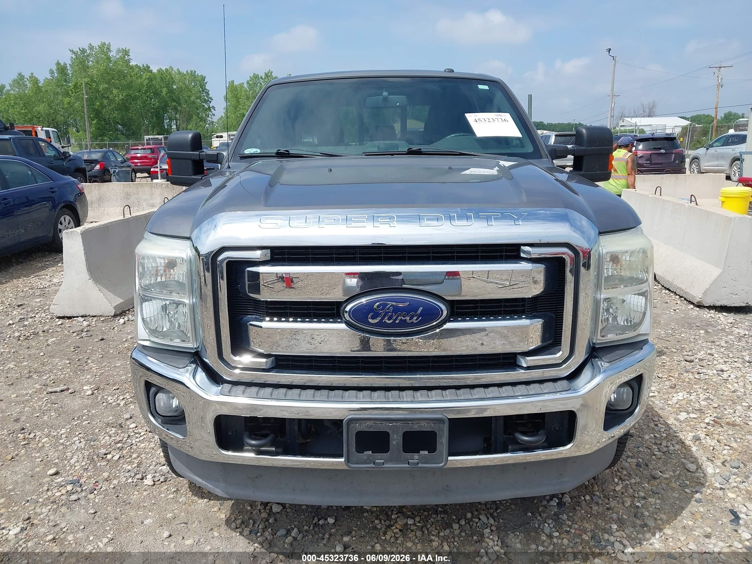 2013 Ford F-250 Lariat Gray vin: 1FT7W2BT9DEA63574