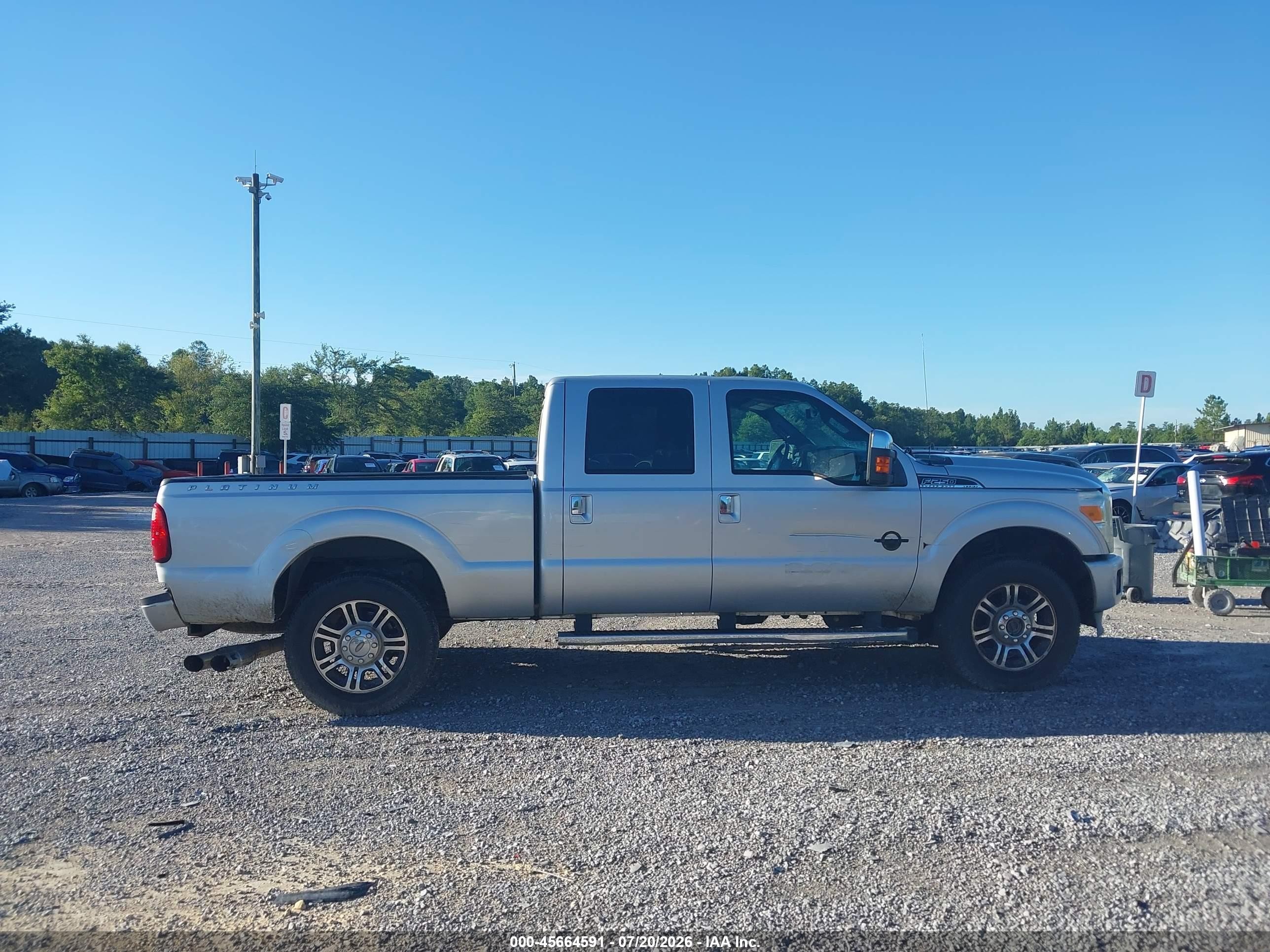 2013 Ford Super Duty F-250 Srw King Ranch/lariat/platinum/xl/xlt Silver vin: 1FT7W2BT9DEA89835